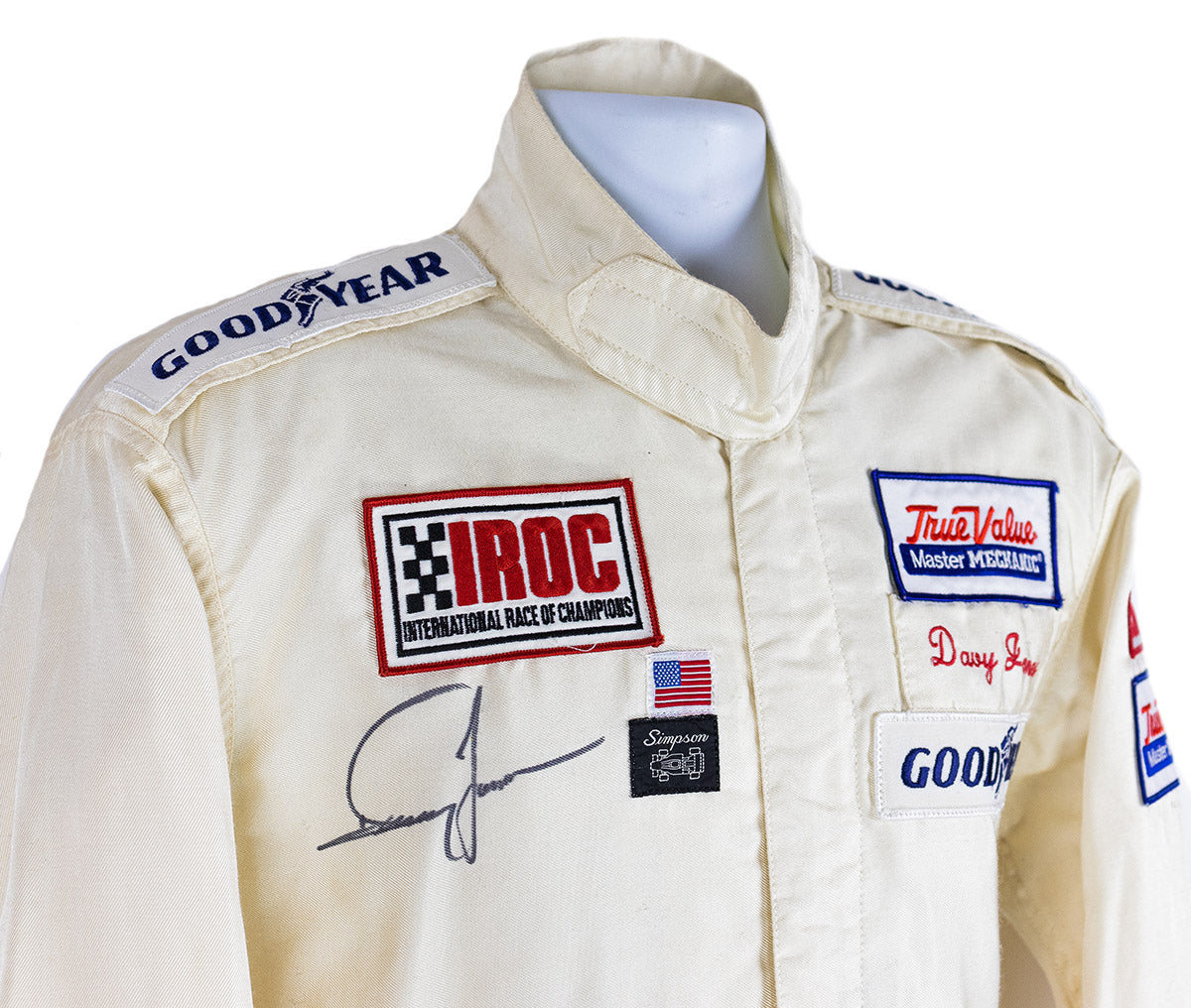 1992/93 Davy Jones Signed Race Used International Race of Champions IROC Suit