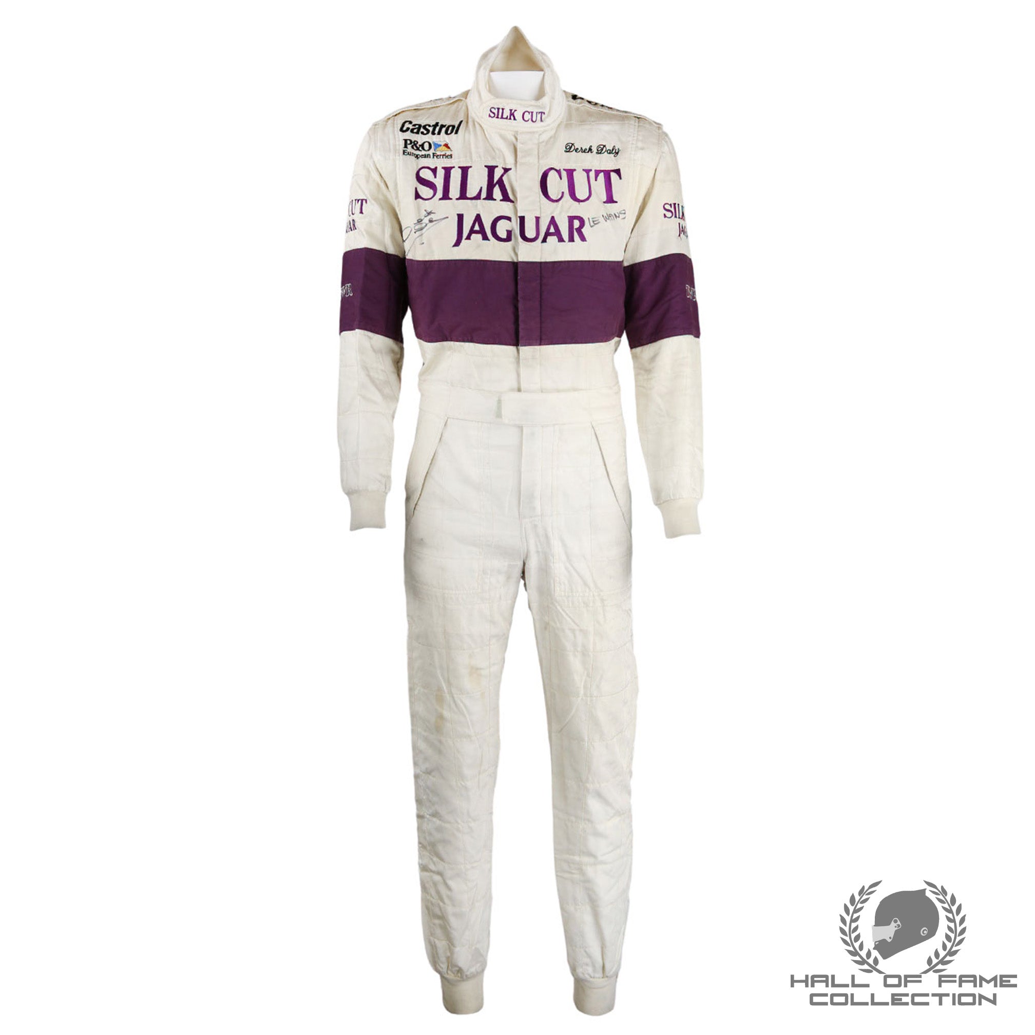 1988 Derek Daly Signed 24 Hrs of Le Mans Race Used Silk Cut Jaguar Sportscar Suit, Helmet + More