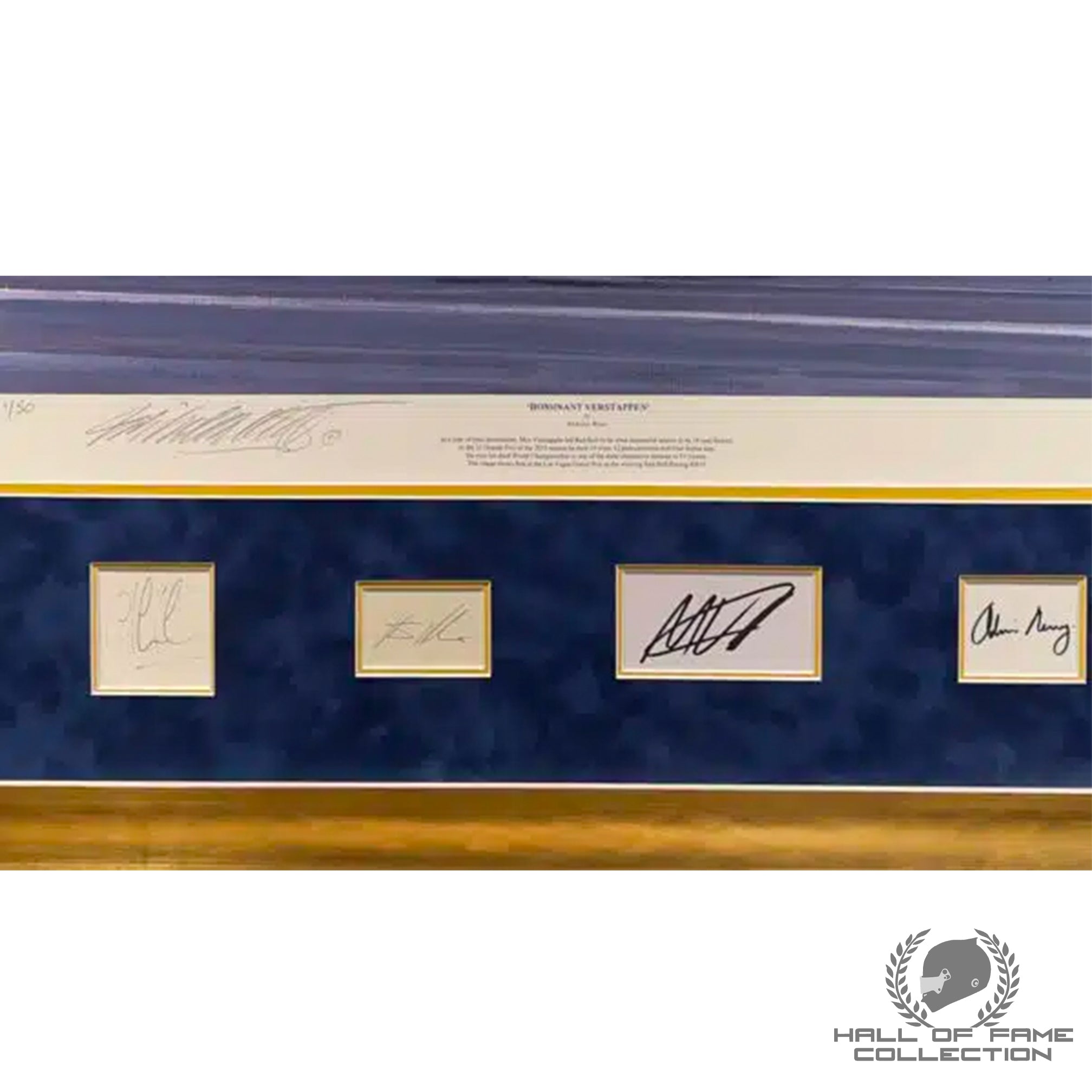 2023 Max Verstappen, Horner, Newey & Marko 'Dominant Verstappen' Nicholas Watts Original F1 Painting