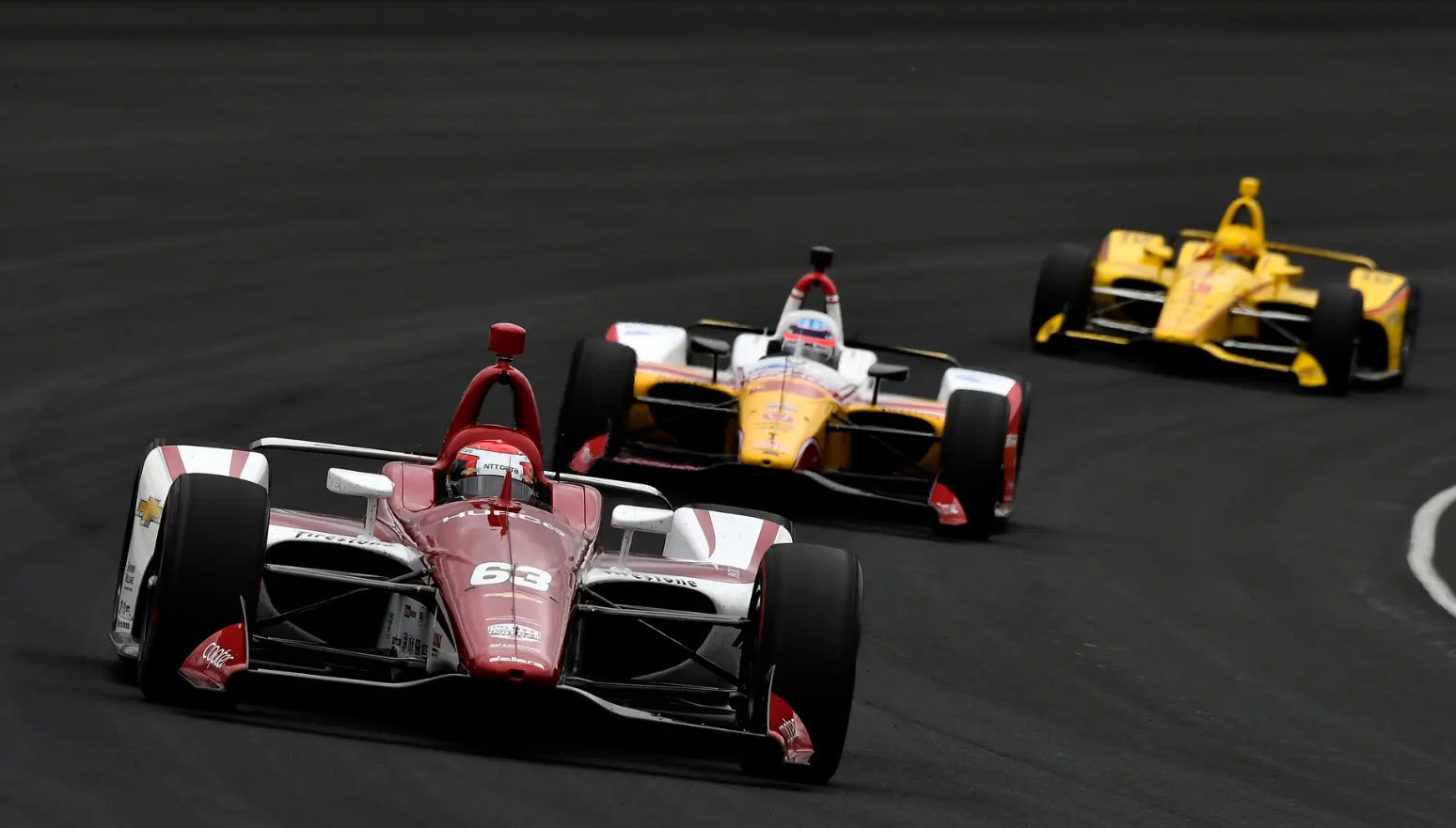 2019 Ed Jones Signed Indy 500 Used Ed Carpenter Racing Scuderia Corsa IndyCar Helmet