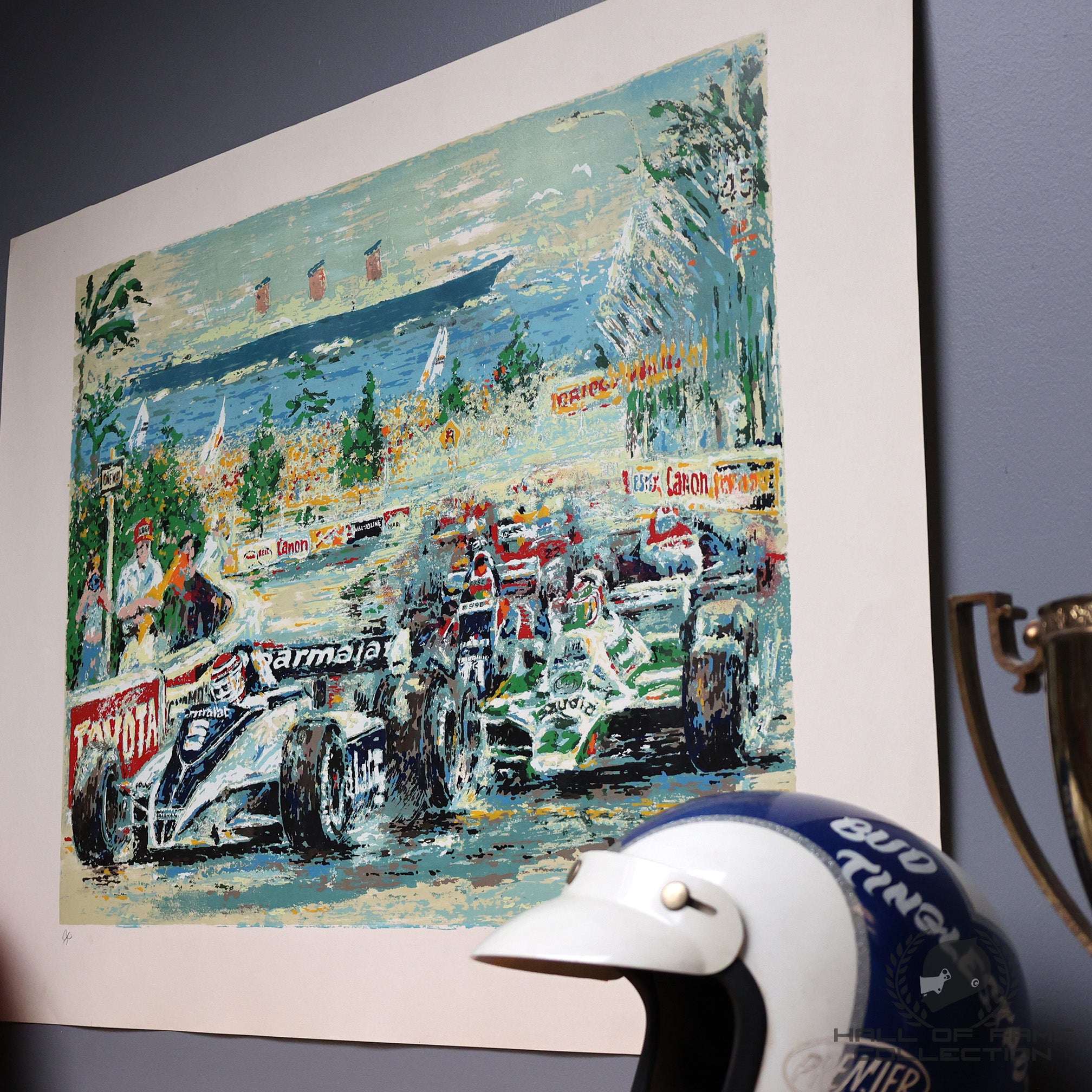 1981 Piquet / Jones / Andretti Long Beach Grand Prix Ron Burton 41 x 31 Print