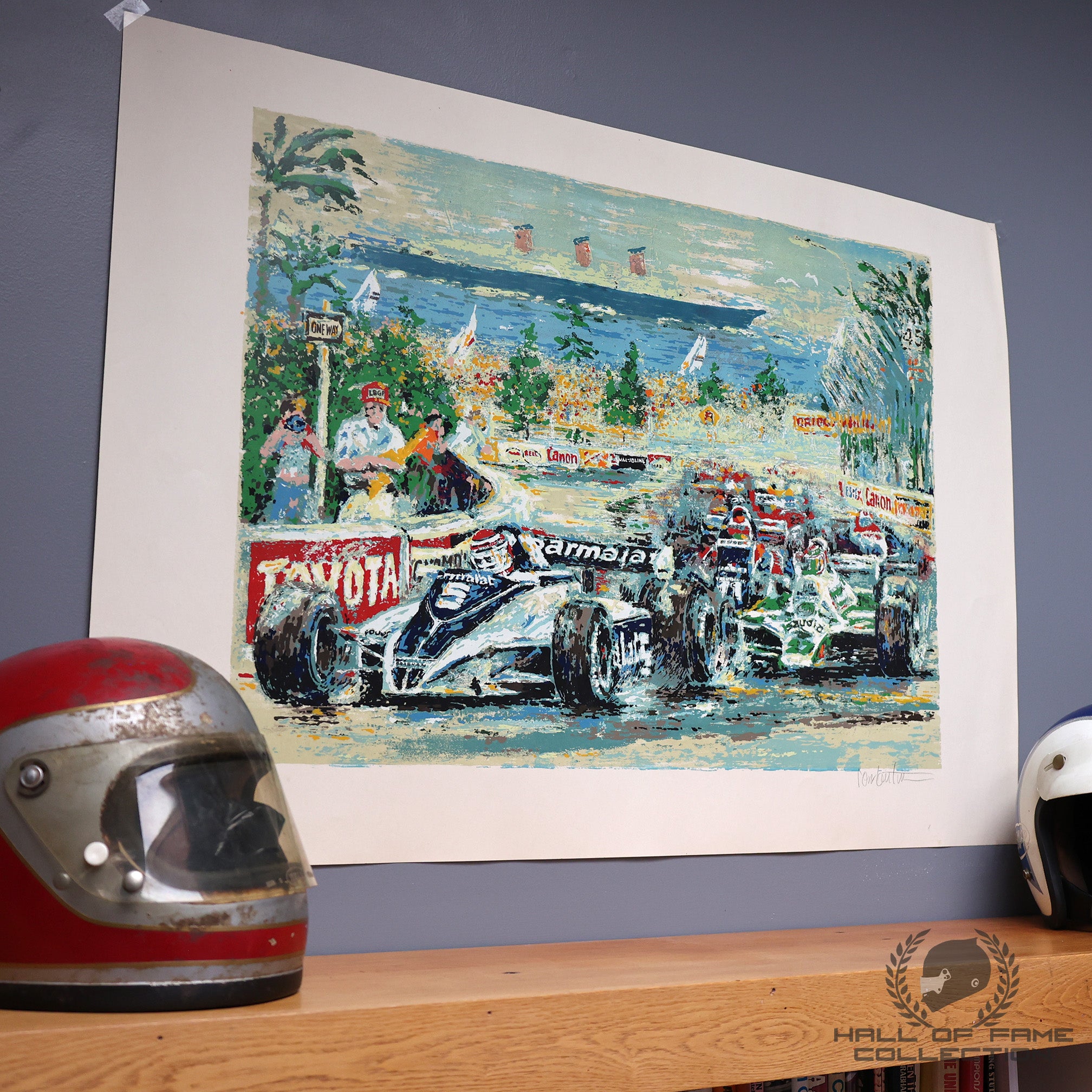 1981 Piquet / Jones / Andretti Long Beach Grand Prix Ron Burton 41 x 31 Print