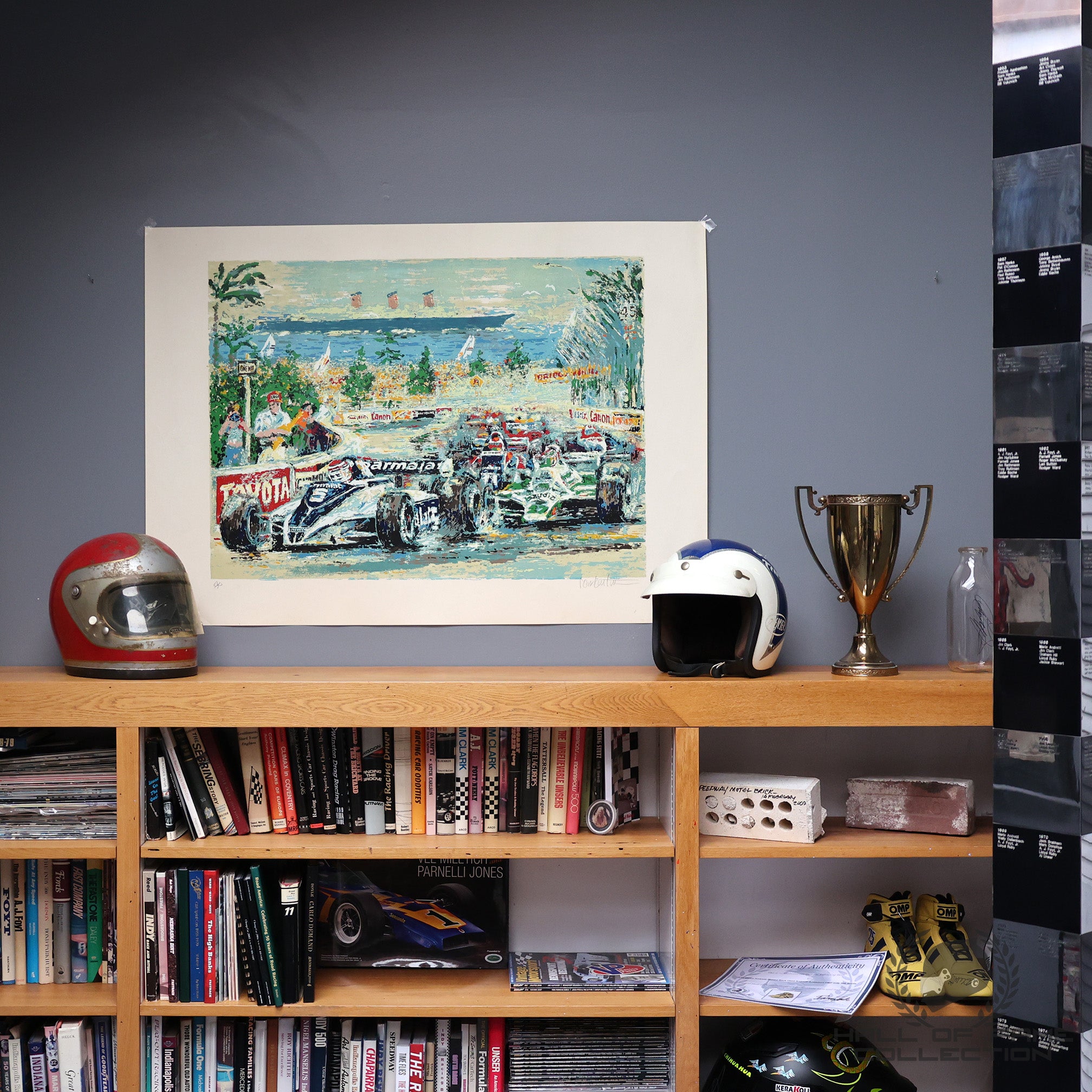 1981 Piquet / Jones / Andretti Long Beach Grand Prix Ron Burton 41 x 31 Print