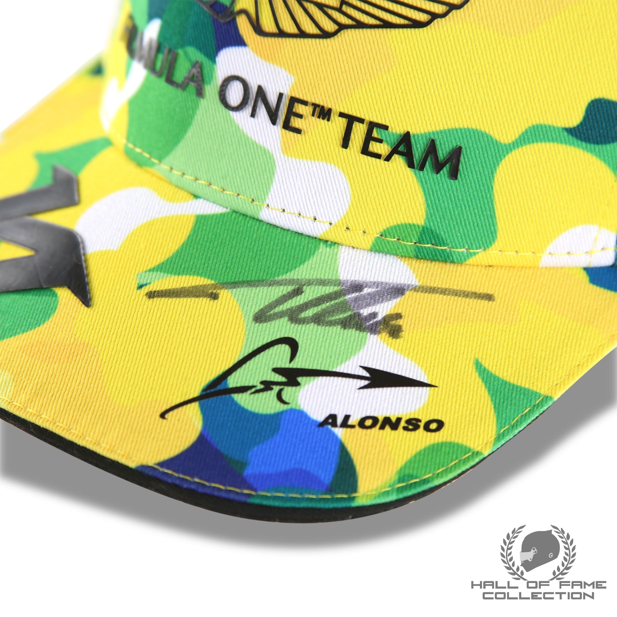 Fernando Alonso Signed Brazilian GP Aston Martin F1 Hat