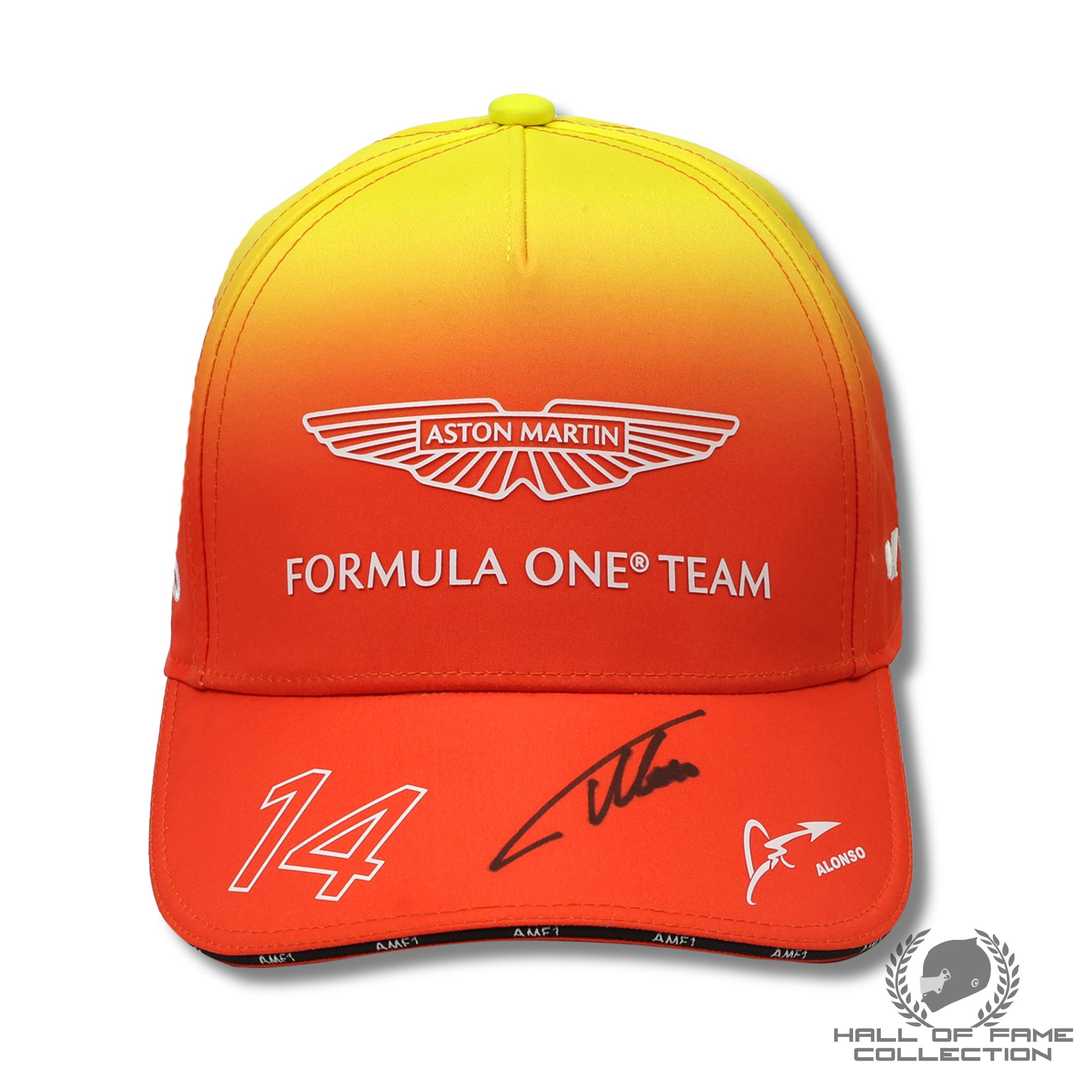Fernando Alonso Signed Limited Edition Barcelona GP Aston Martin F1 Hat