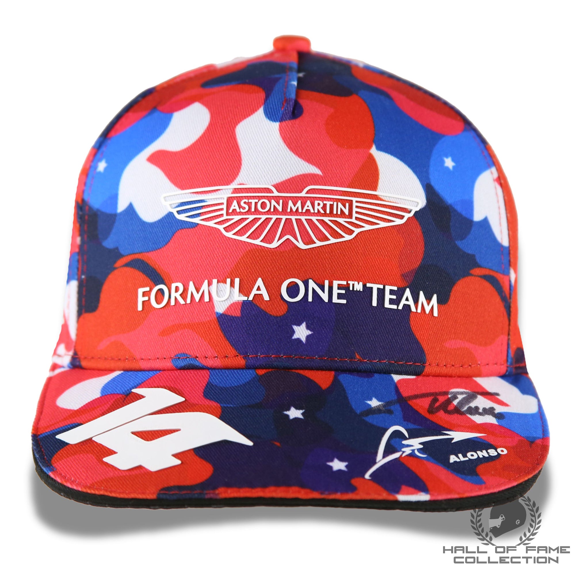 Fernando Alonso Signed United States GP Aston Martin F1 Hat