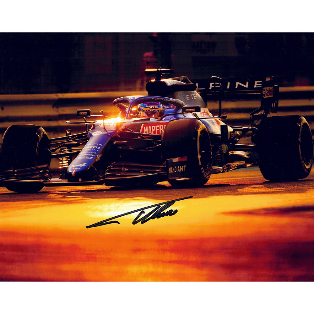 2021 F1 8x10 Collector Set: Photo #4 Fernando Alonso Alpine Renault Signed 1 of 25