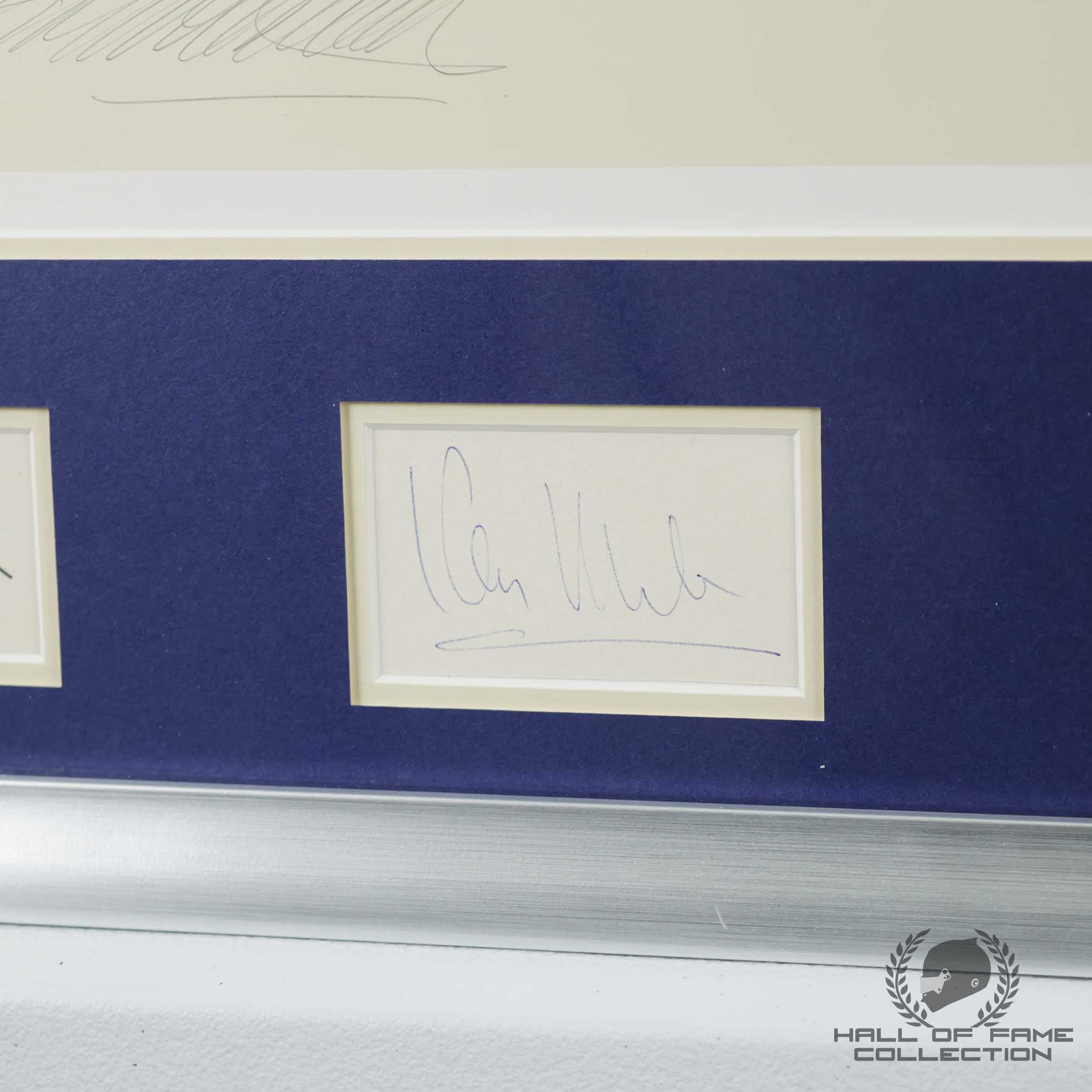 1966 Multi Signed "Formation Finish" Le Mans Framed Print