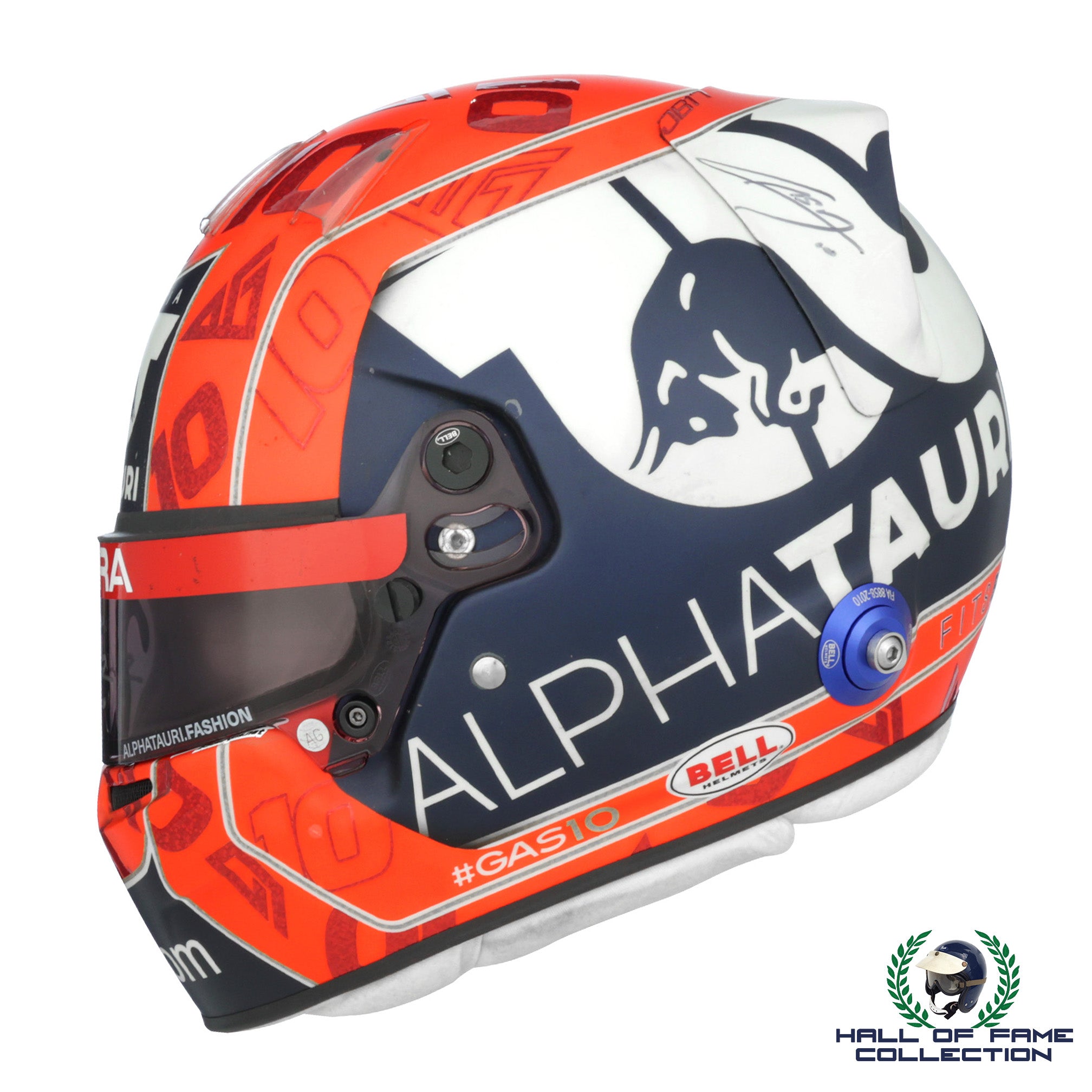 2021 Pierre Gasly Signed United States GP Used Alpha Tauri F1 Helmet