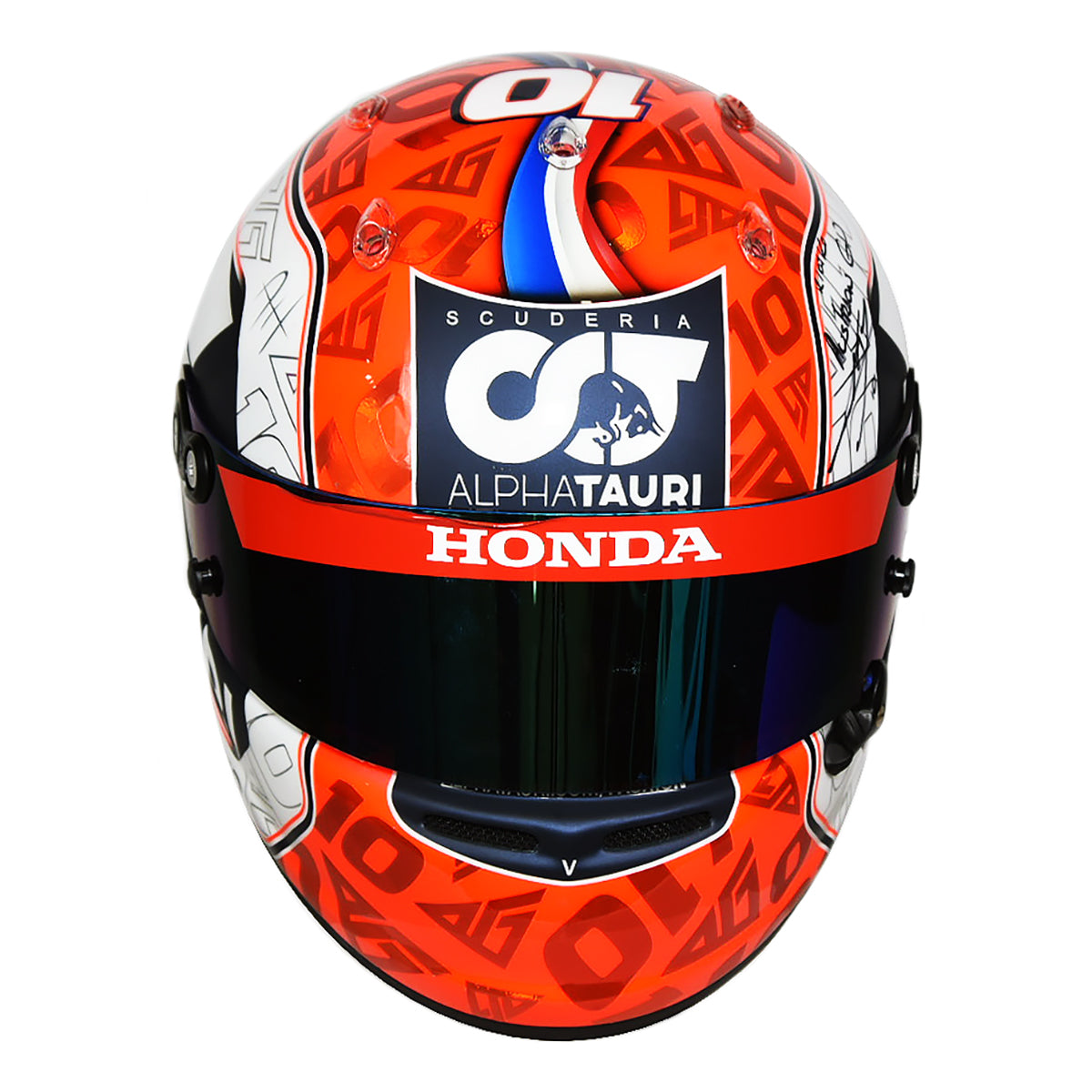 2020 Pierre Gasly Signed Race Used Scuderia AlphaTauri Arai GP-7 F1 Helmet