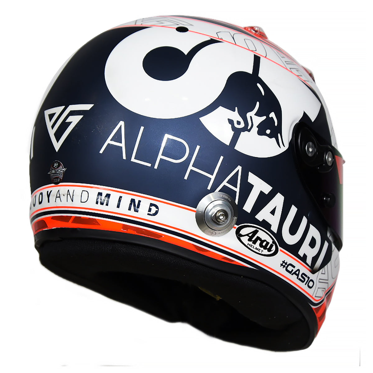 2020 Pierre Gasly Signed Race Used Scuderia AlphaTauri Arai GP-7 F1 Helmet