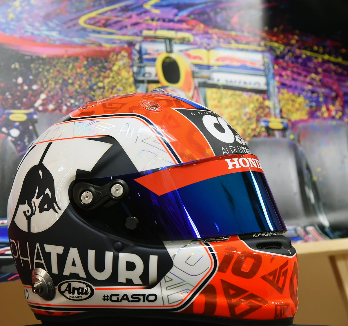 2020 Pierre Gasly Signed Race Used Scuderia AlphaTauri Arai GP-7 F1 Helmet