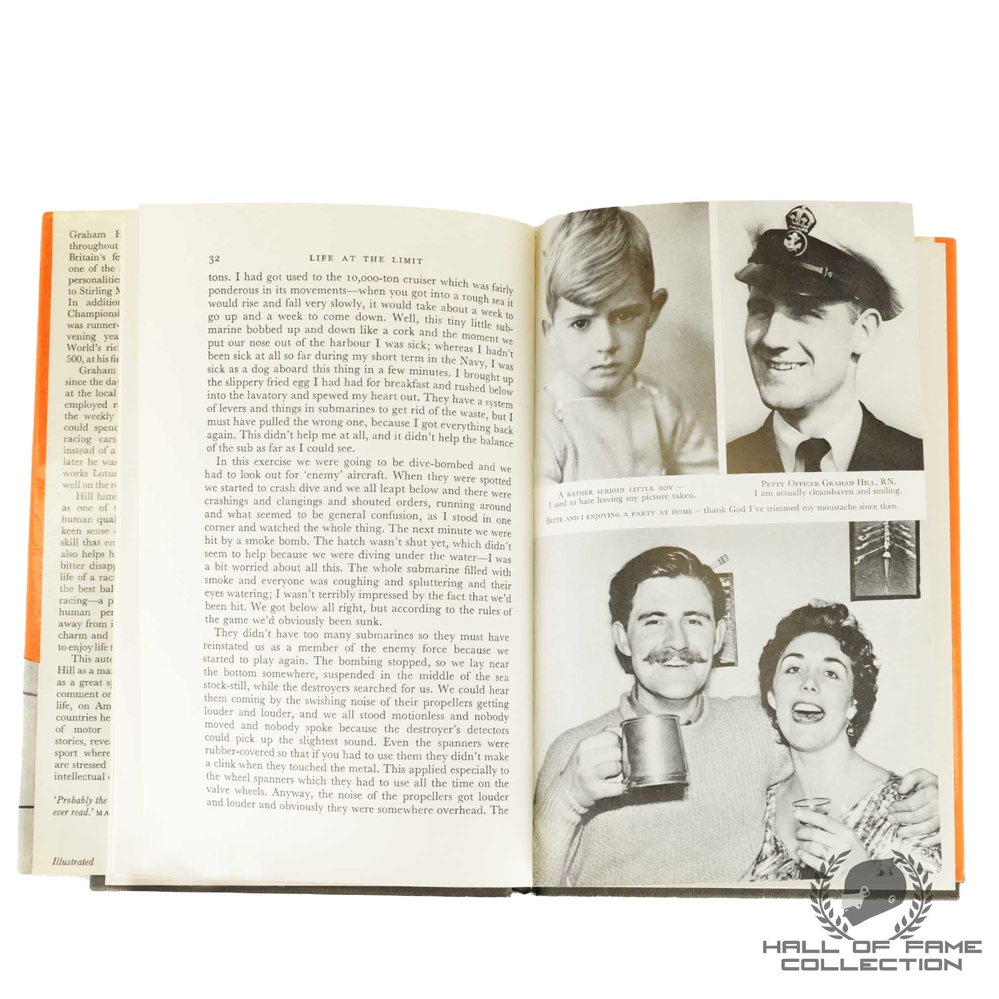 Graham Hill Signed First Edition of "Life at the Limit" Book