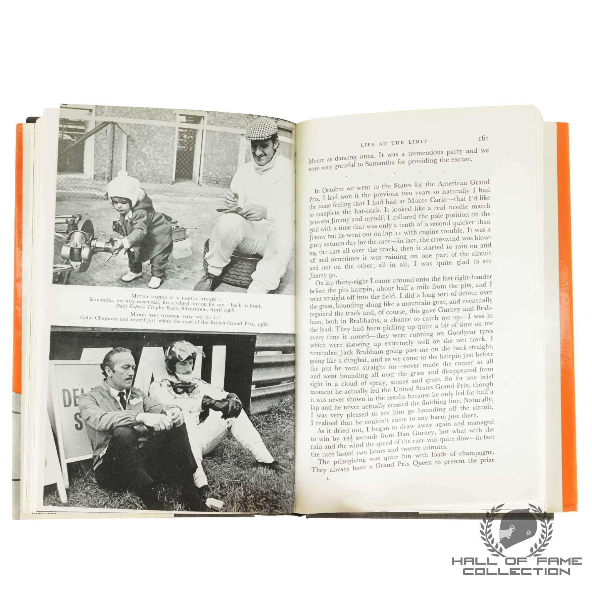 Graham Hill Signed First Edition of "Life at the Limit" Book