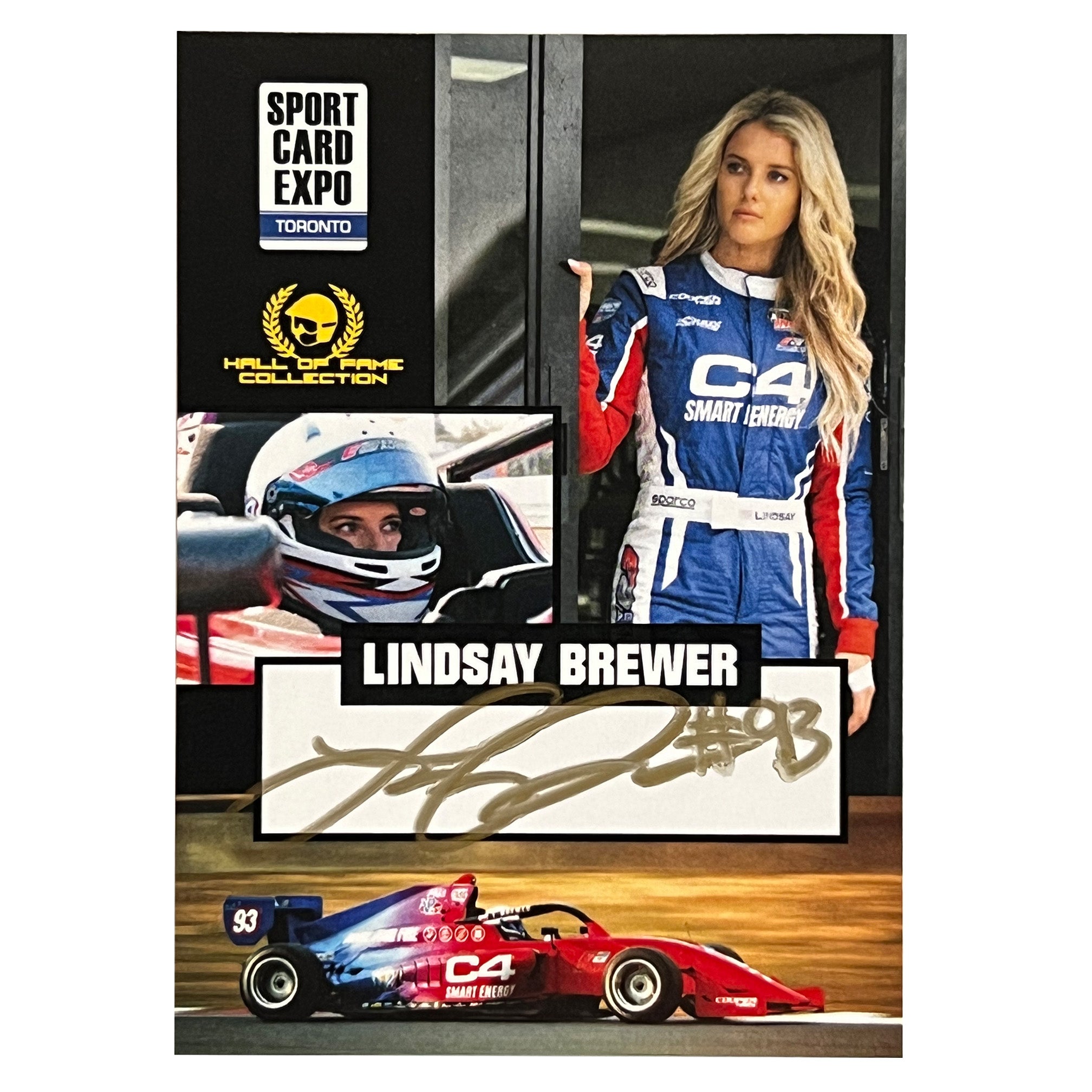 2022 Lindsay Brewer Signed Exclusive Autosport Indy Pro 2000 Rookie Card /20