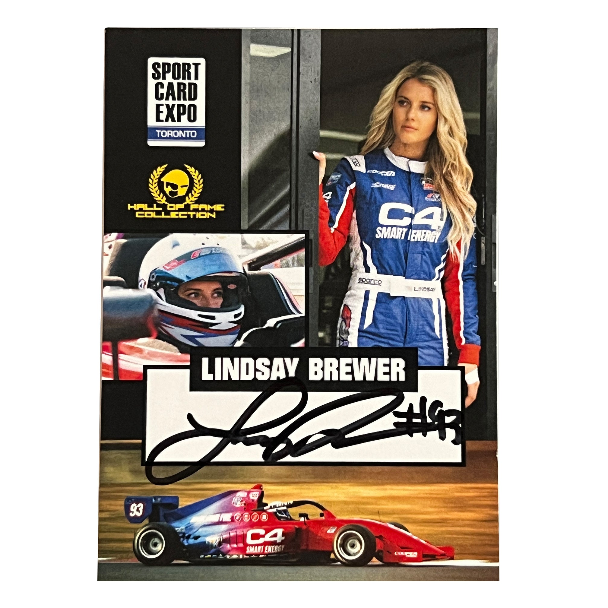 2022 Lindsay Brewer Signed Exclusive Autosport Indy Pro 2000 Rookie Card /50