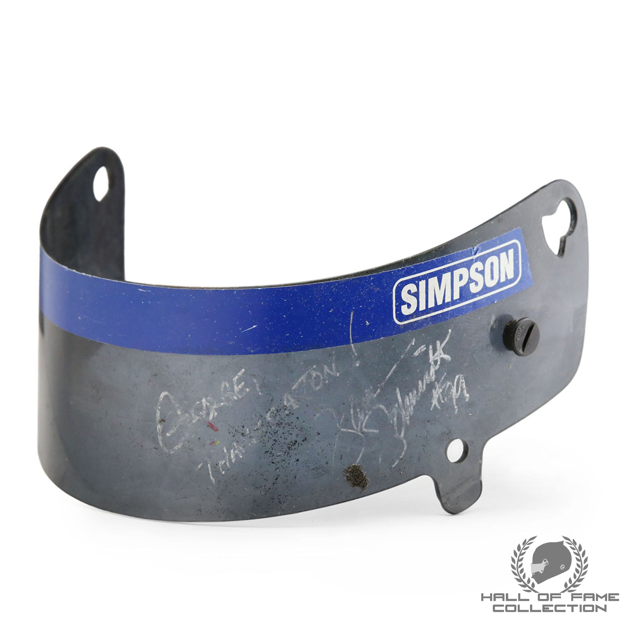 1990's Sam Schmidt Signed Race Used IndyCar Visor