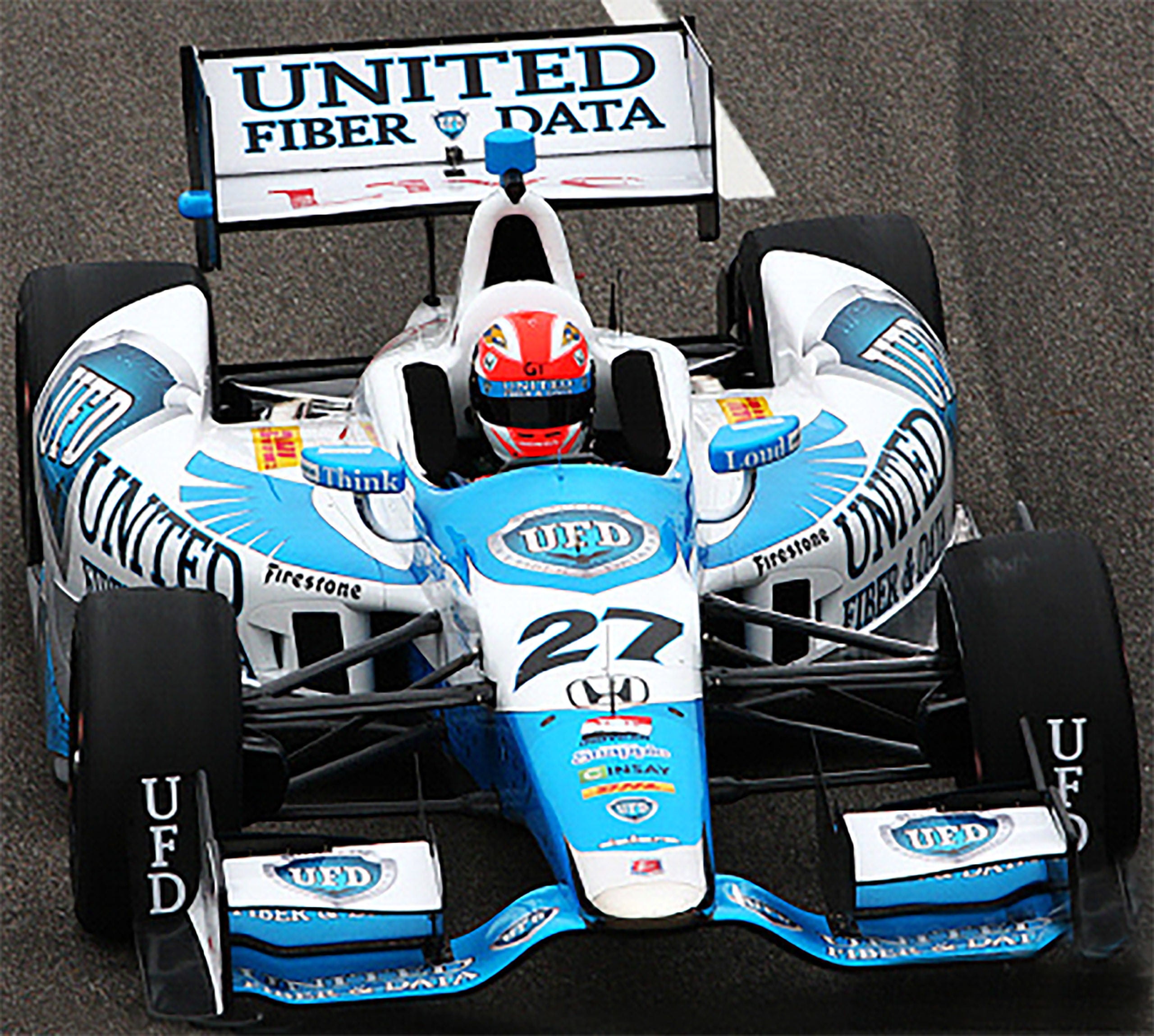 2014 James Hinchcliffe Signed Race Used Andretti Autosport IndyCar Helmet