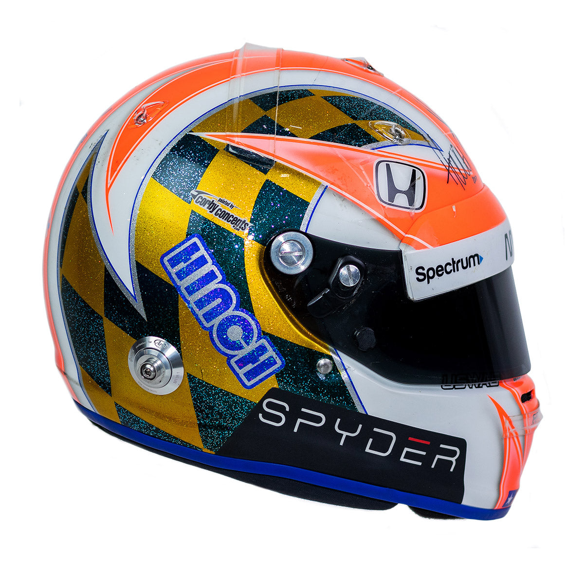 2017 James Hinchcliffe Signed Race Used Schmidt Peterson Motorsports IndyCar Helmet