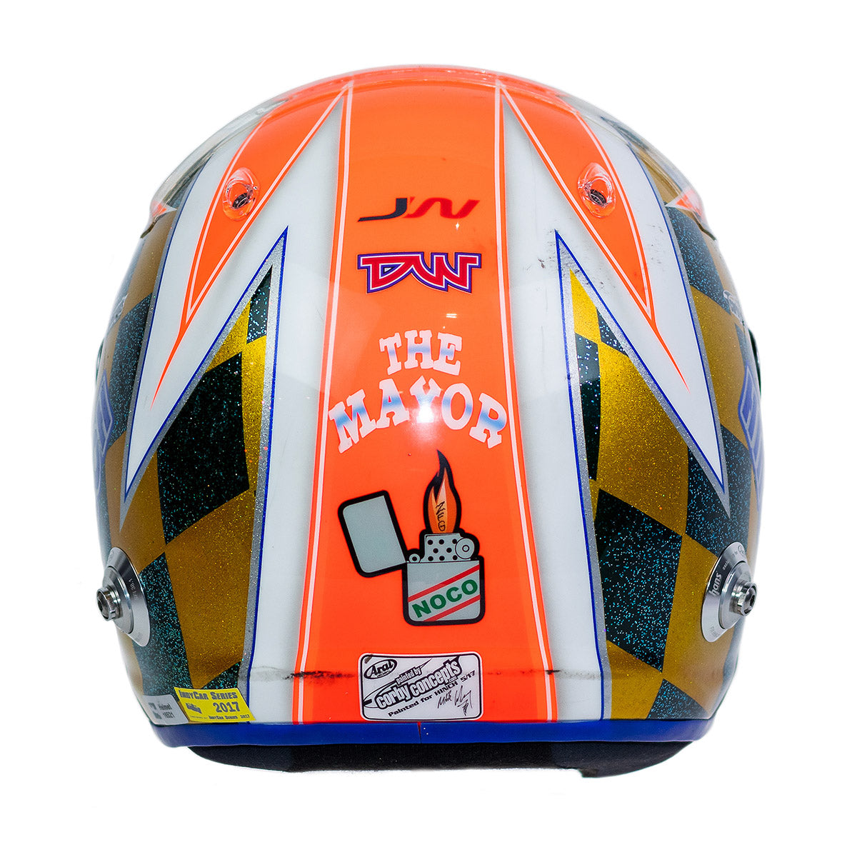2017 James Hinchcliffe Signed Race Used Schmidt Peterson Motorsports IndyCar Helmet
