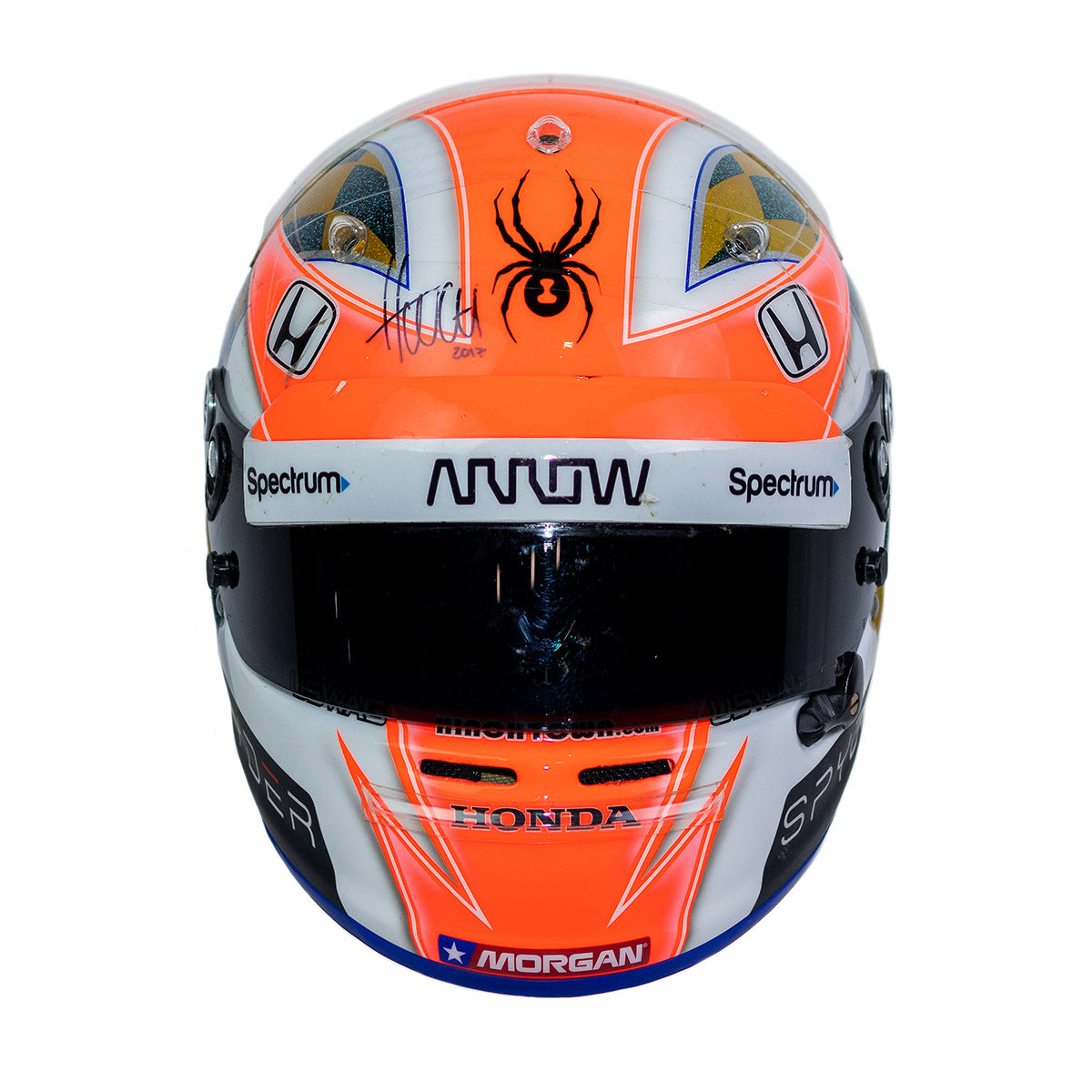 2017 James Hinchcliffe Signed Race Used Schmidt Peterson Motorsports IndyCar Helmet