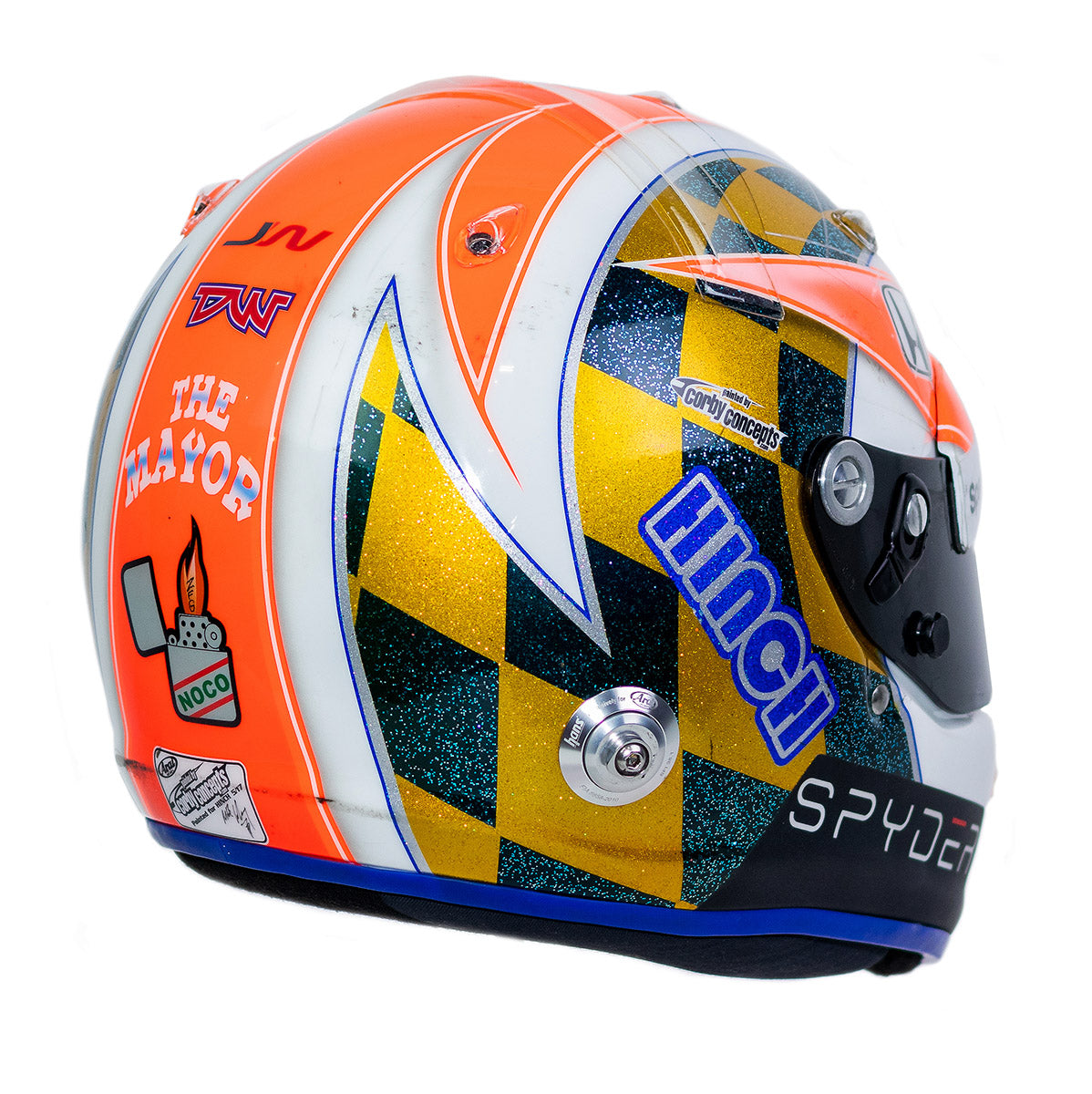 2017 James Hinchcliffe Signed Race Used Schmidt Peterson Motorsports IndyCar Helmet