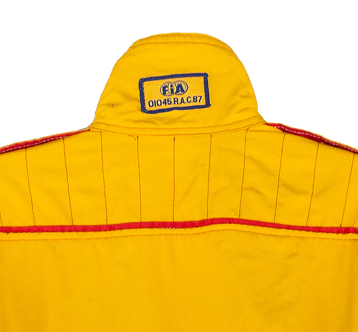 1990 David Hobbs Signed Race Used World Sports Prototype Championship Suit