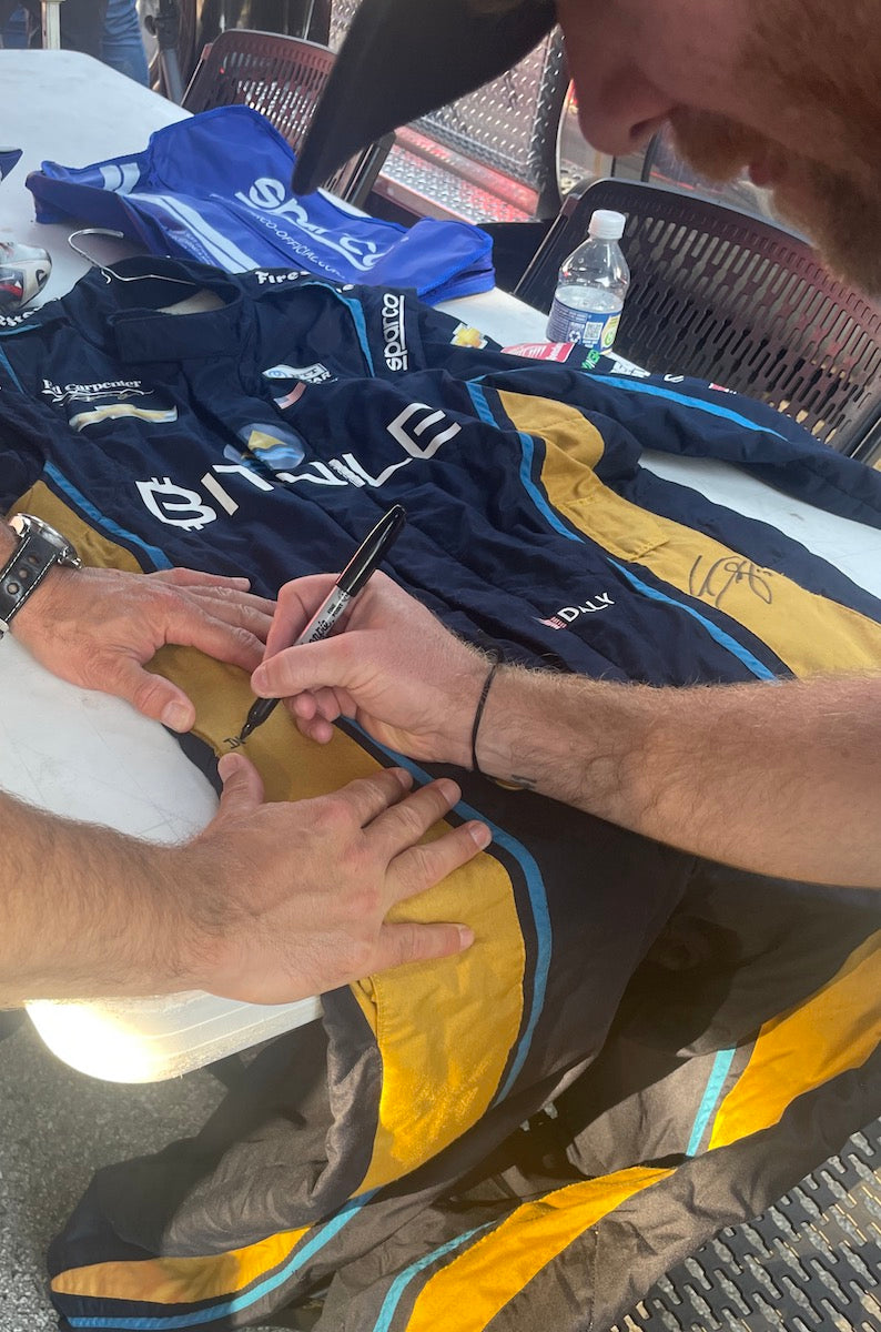 2022 Conor Daly Signed Race Used Ed Carpenter Racing IndyCar Suit