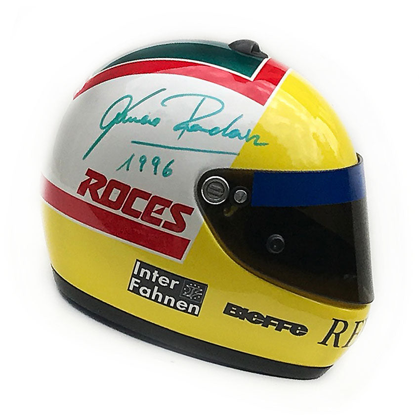 1996 Luca Badoer, race used Forti Corse Helmet