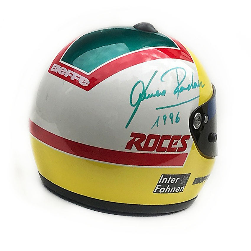 1996 Luca Badoer, race used Forti Corse Helmet