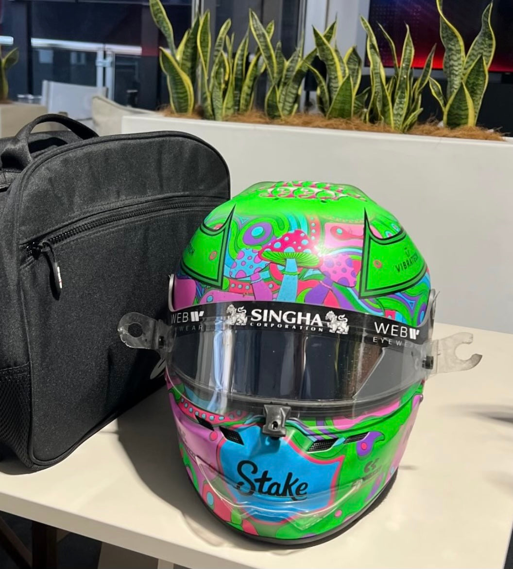 2024 Valtteri Bottas Signed US GP Race Used Kick Sauber F1 Helmet