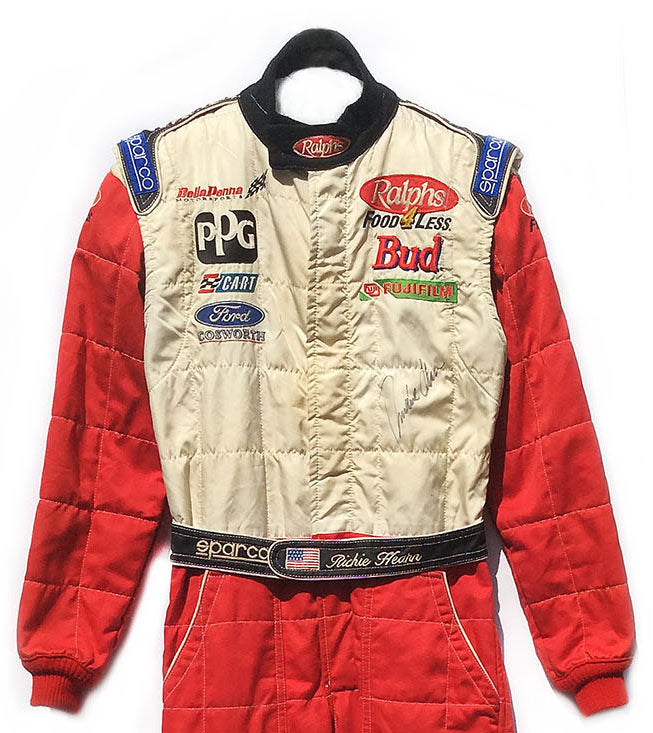 1997 Richie Hearn, signed race worn suit