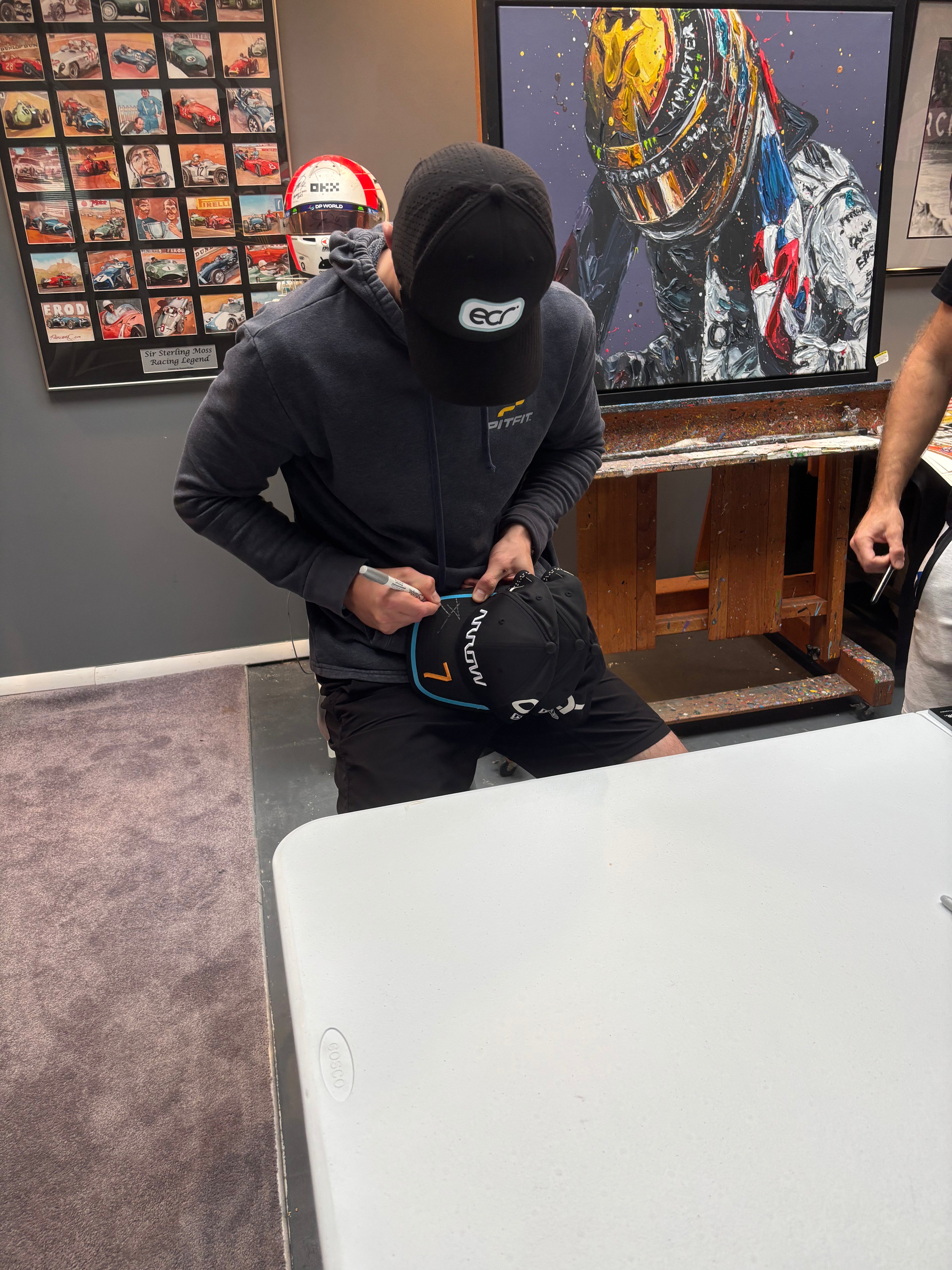 Alexander Rossi Signed Arrow McLaren Driver Worn IndyCar #7 Hat