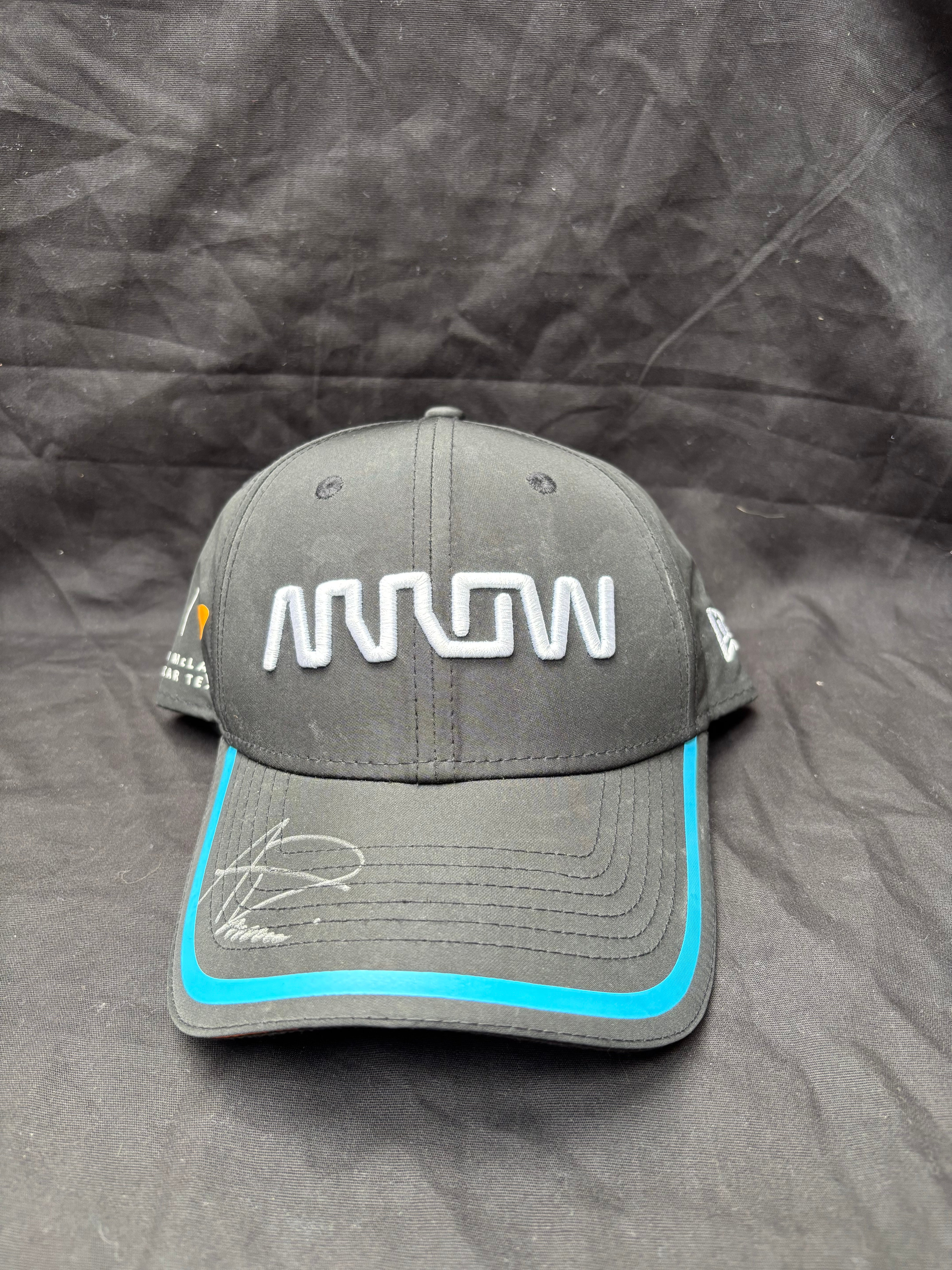 Alexander Rossi Signed Arrow McLaren Driver Worn IndyCar Arrow Hat
