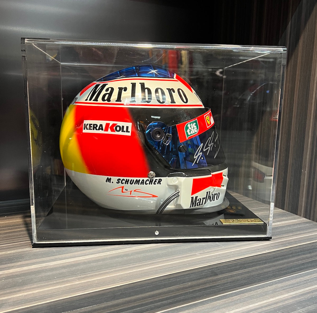 2000 Michael Schumacher Signed San Marino GP Win Scuderia Ferrari Limited Edition 33/50 Bell Series Replica F1 Helmet