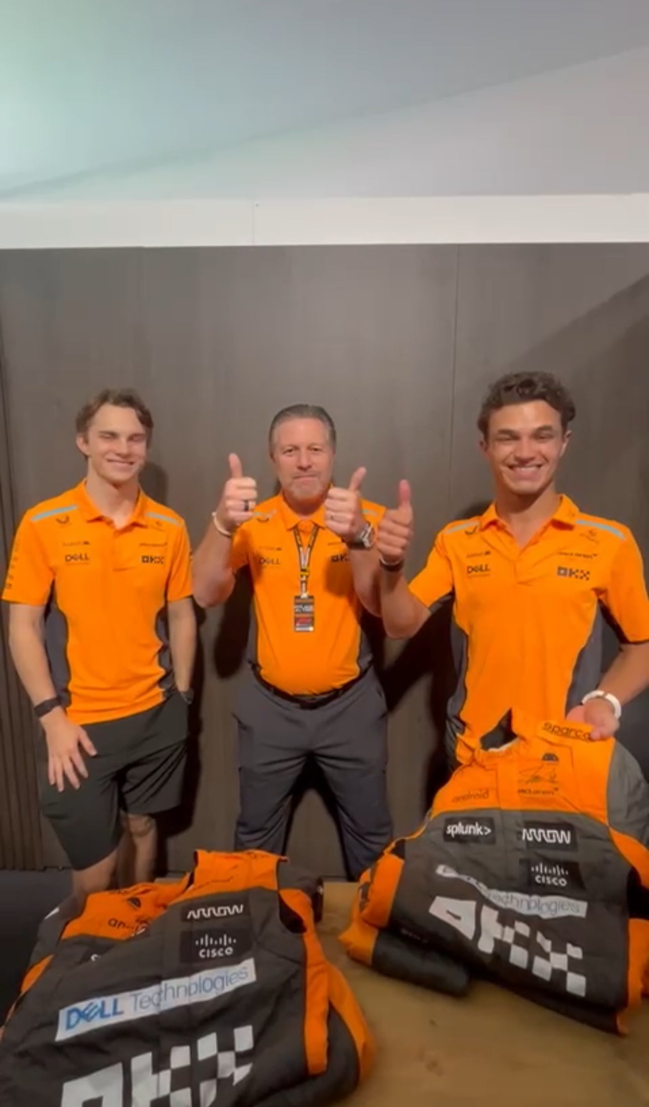 2023 Lando Norris Signed McLaren Original Worn F1 Suit - Charity Auction