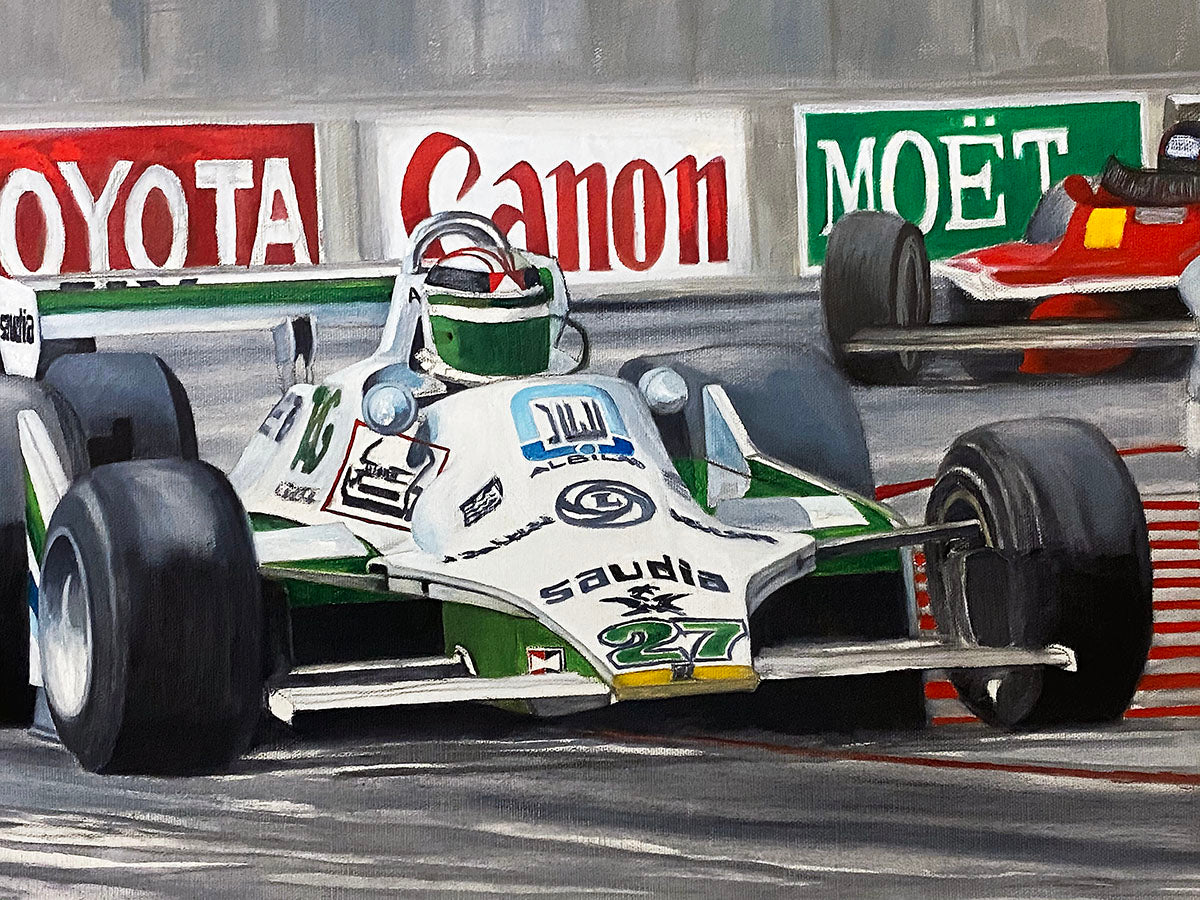 1980 Alan Jones World Champion Williams F1 Original Ron Burton Artwork