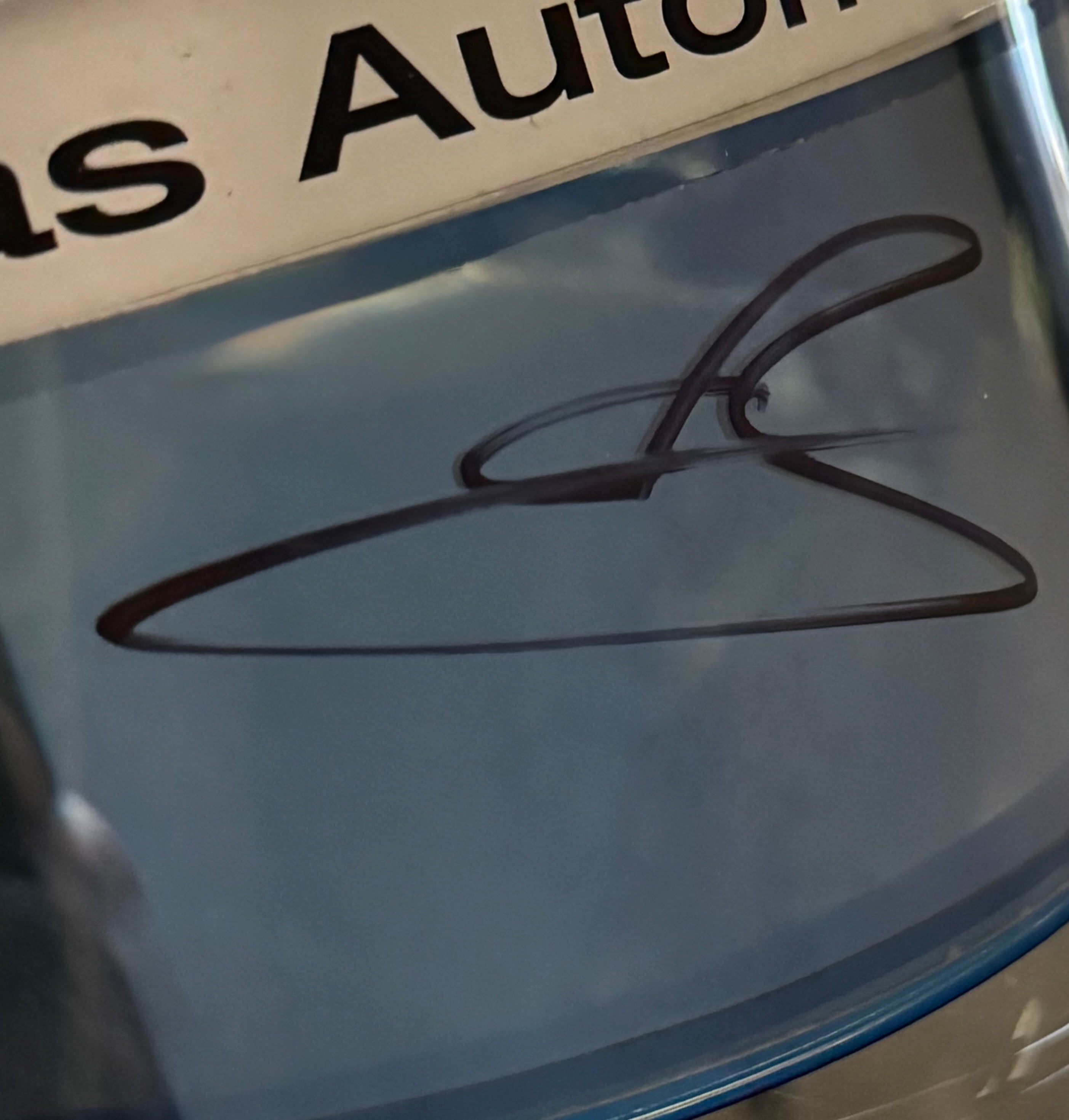 2025 Oliver Bearman Signed Used Haas F1 Visor