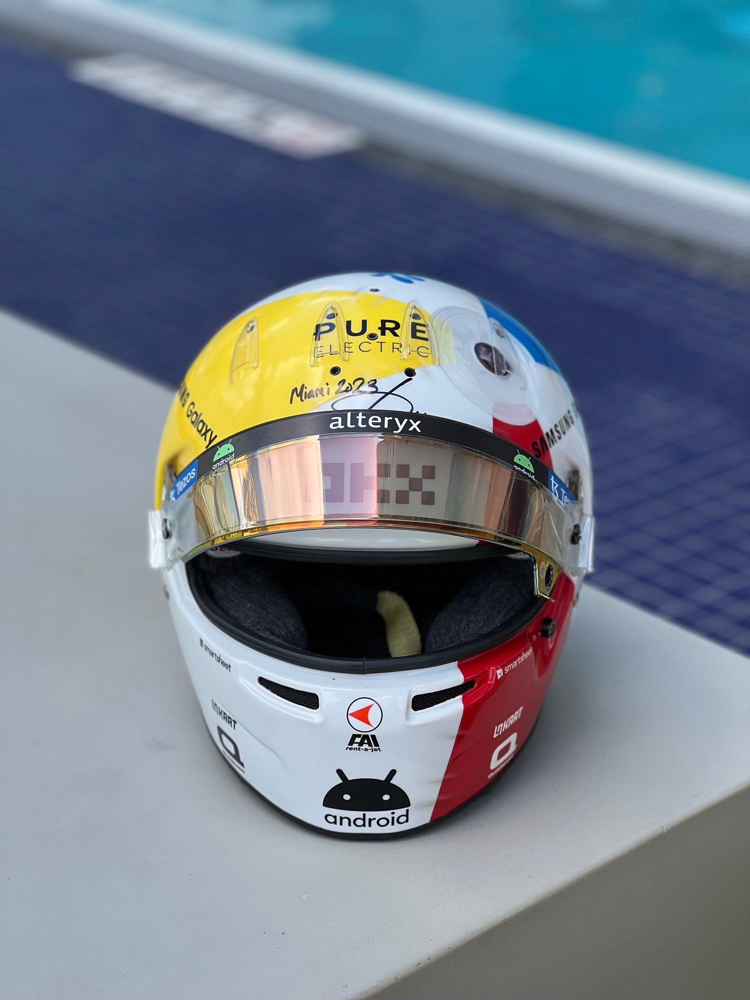 2023 Lando Norris Signed Miami Used McLaren F1 Helmet
