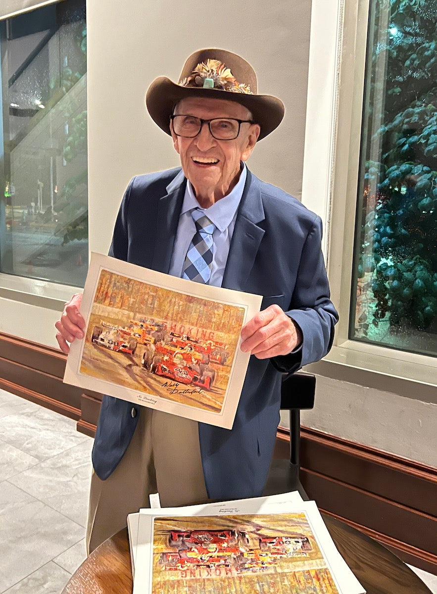 1973 Wally Dallenbach Signed Limited Edition Ron Burton Print