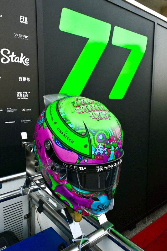 2024 Valtteri Bottas Signed US GP Race Used Kick Sauber F1 Helmet