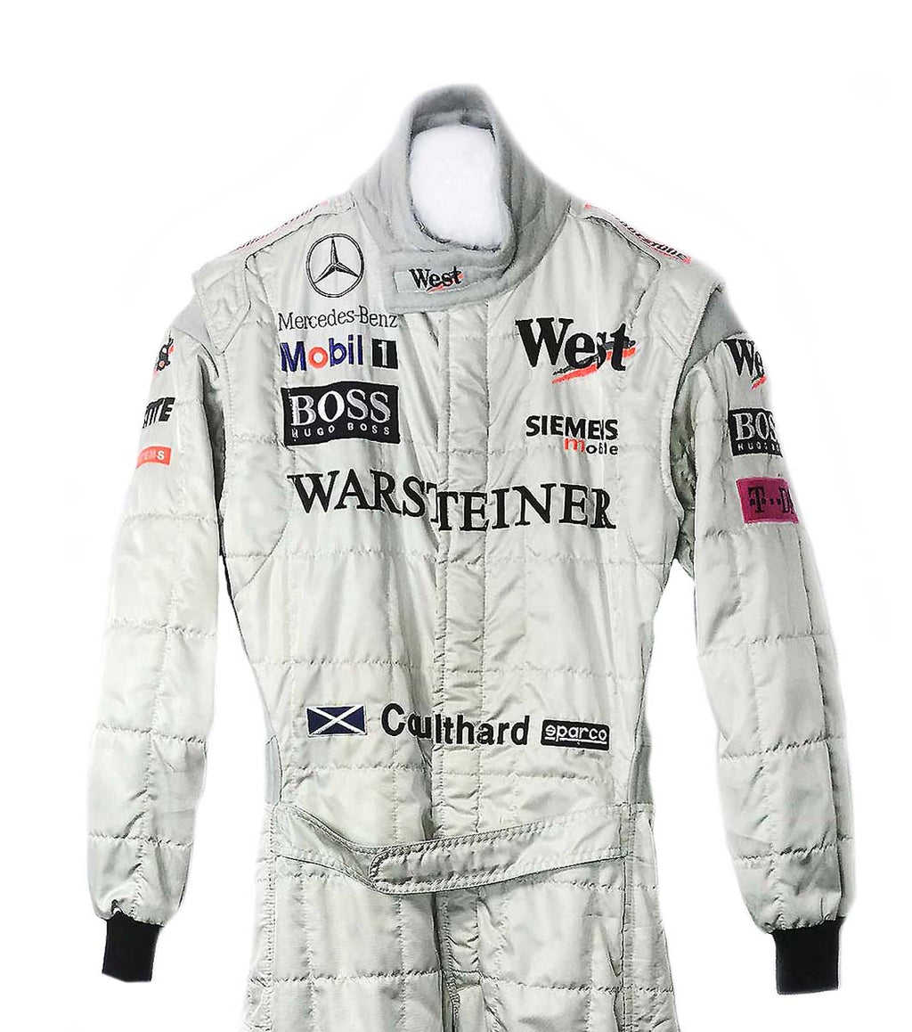Combinaison de course McLaren de David Coulthard en 2000 – Pulse Racegear Combinaison de course McLaren de David Coulthard en 2000 – Pulse Racegear