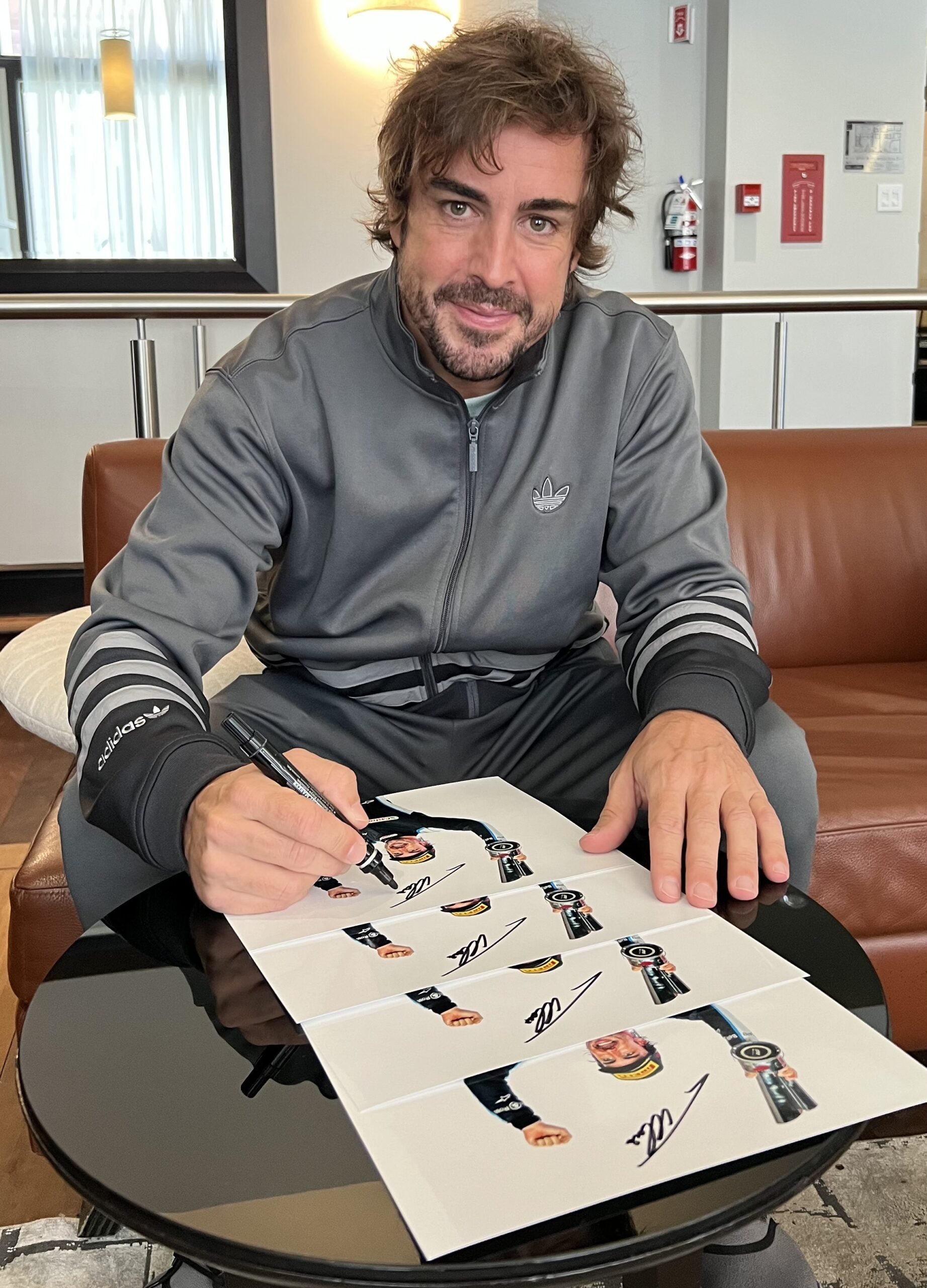 2021 F1 8x10 Collector Set: Photo #23 Fernando Alonso Alpine Renault "Podium" Signed 1 of 25