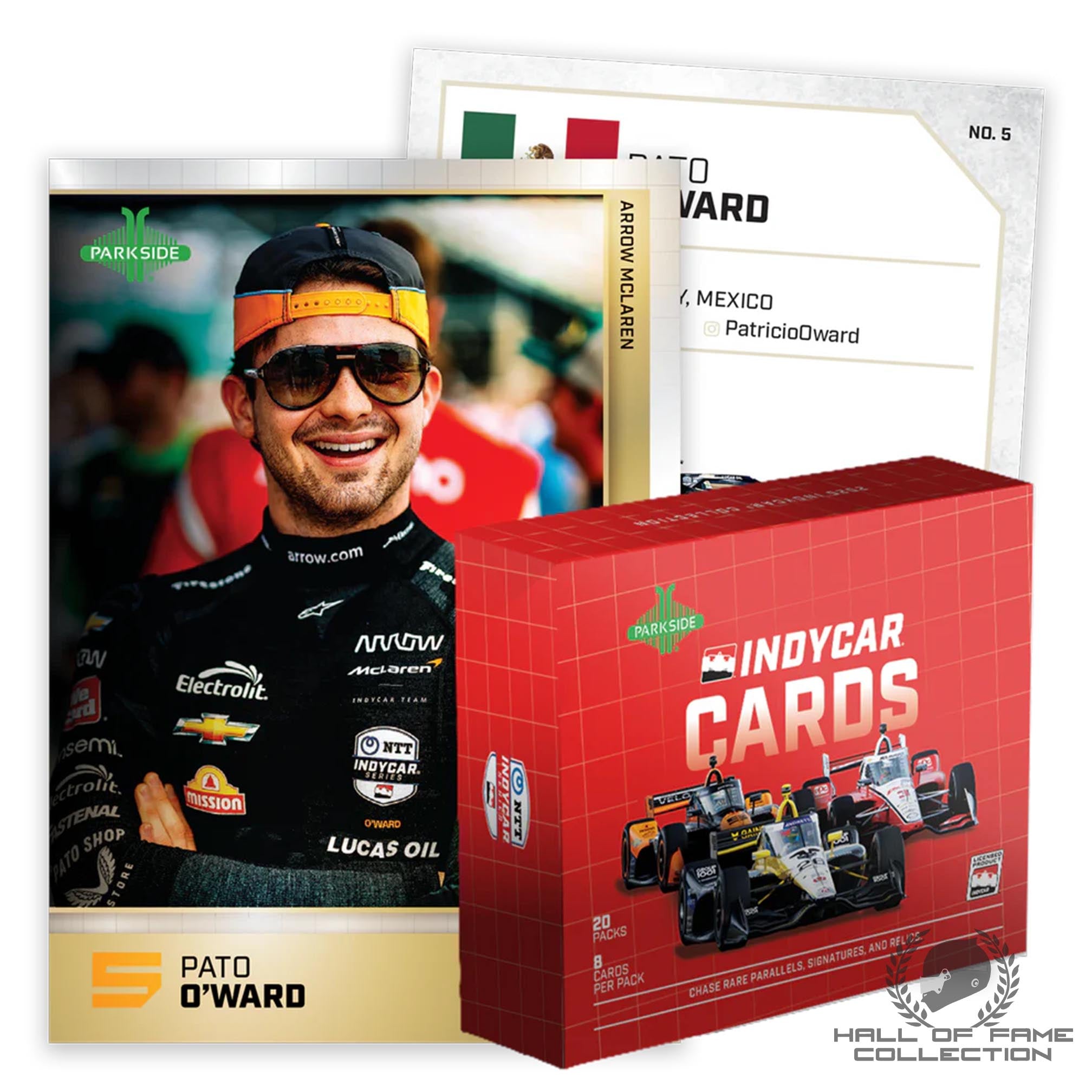 2025 IndyCar Parkside Trading Card Hobby Box (20 packs inc. 2 Autographs)