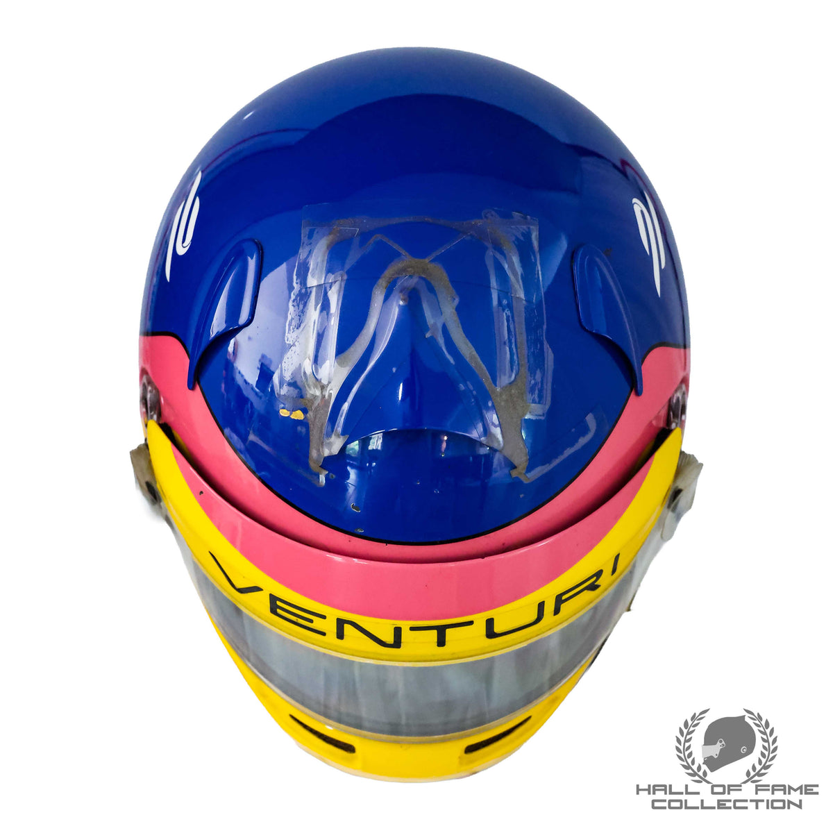 2015/16 Jacques Villeneuve Signed Race Used Venturi Grand Prix Formula E Helmet