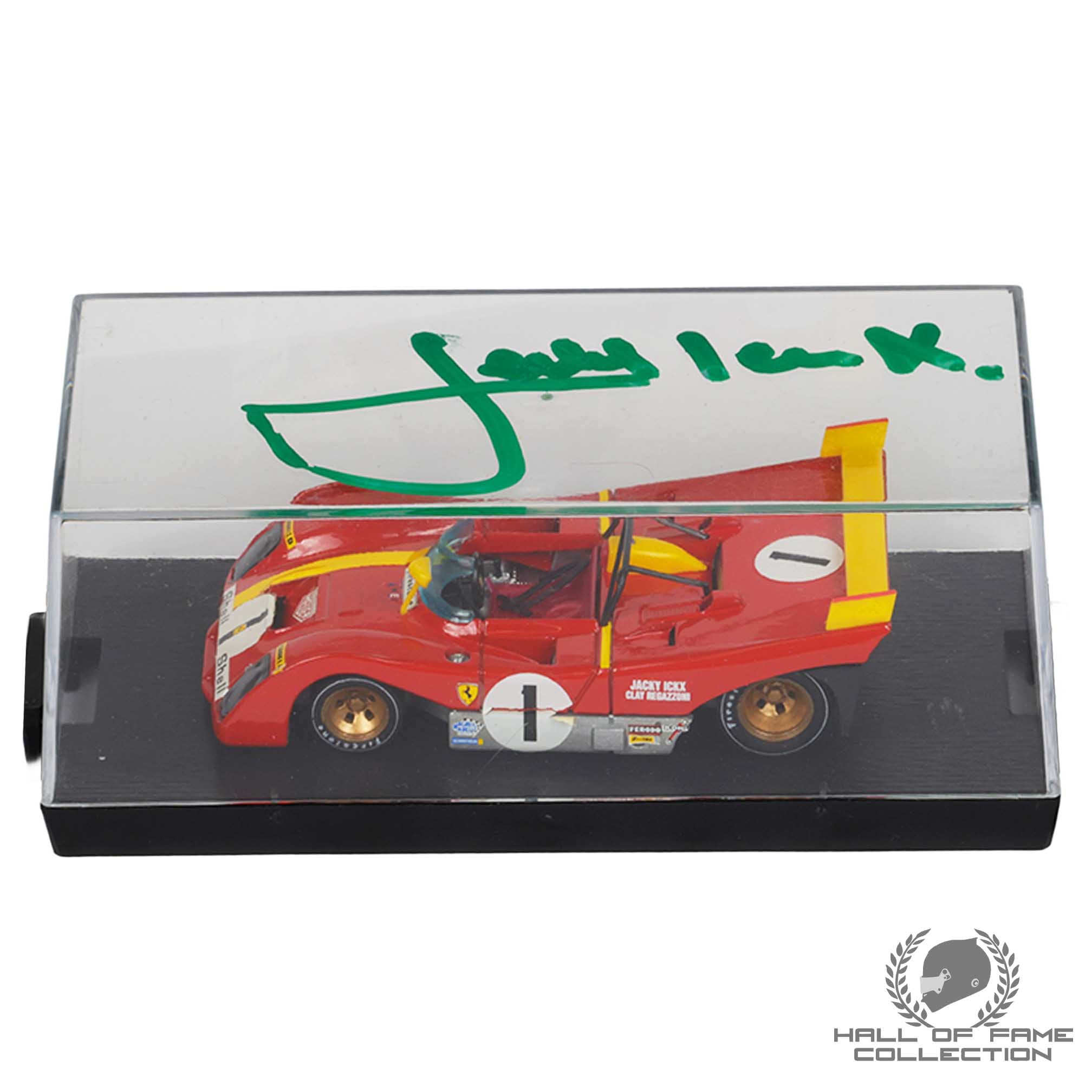 1972 Jacky Ickx Signed 1000km Monza Winner Ferrari 312 PB Brumm 1:43 Scale F1 Model