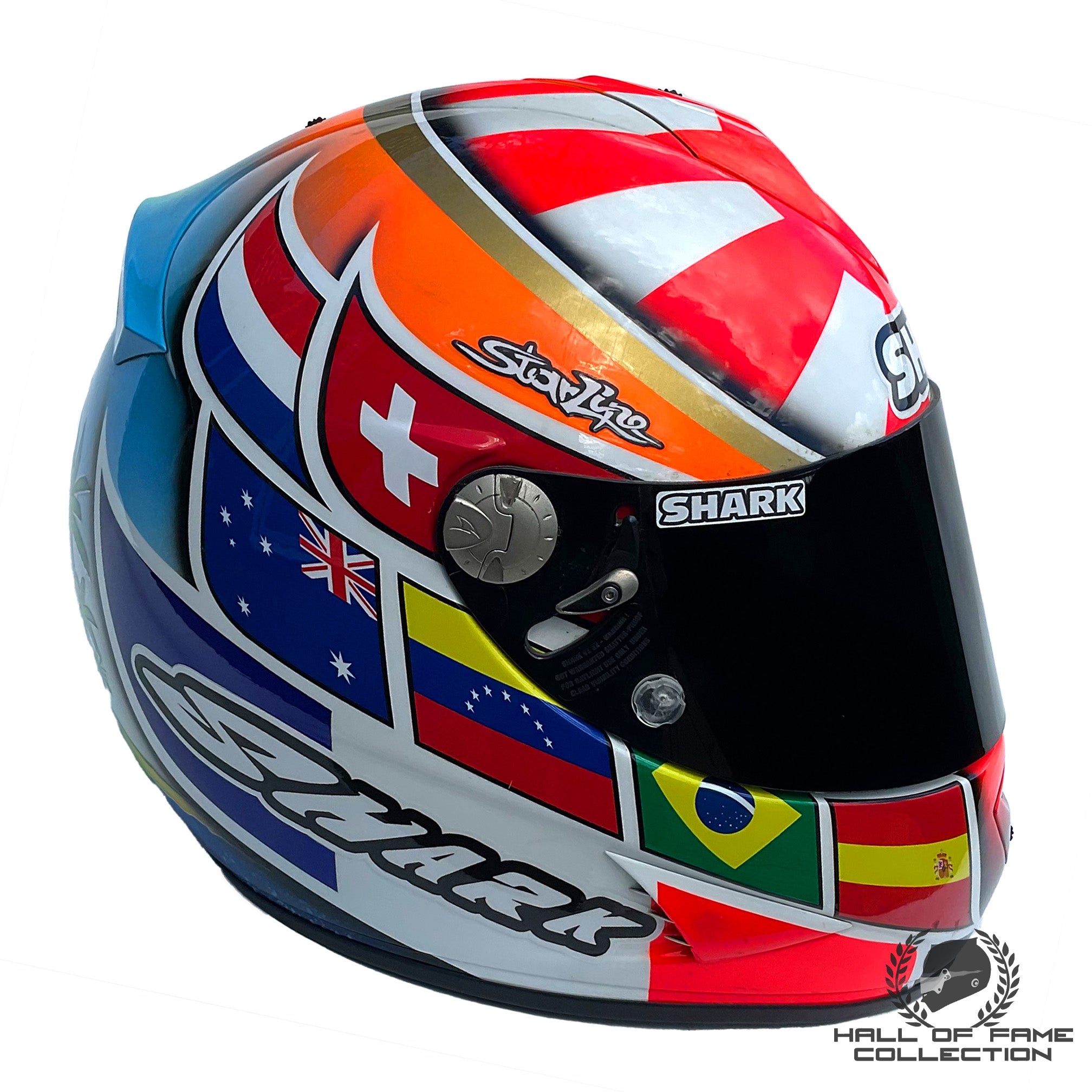 2009 Johann Zarco Race Used WTR San Marino Team 125cc Helmet