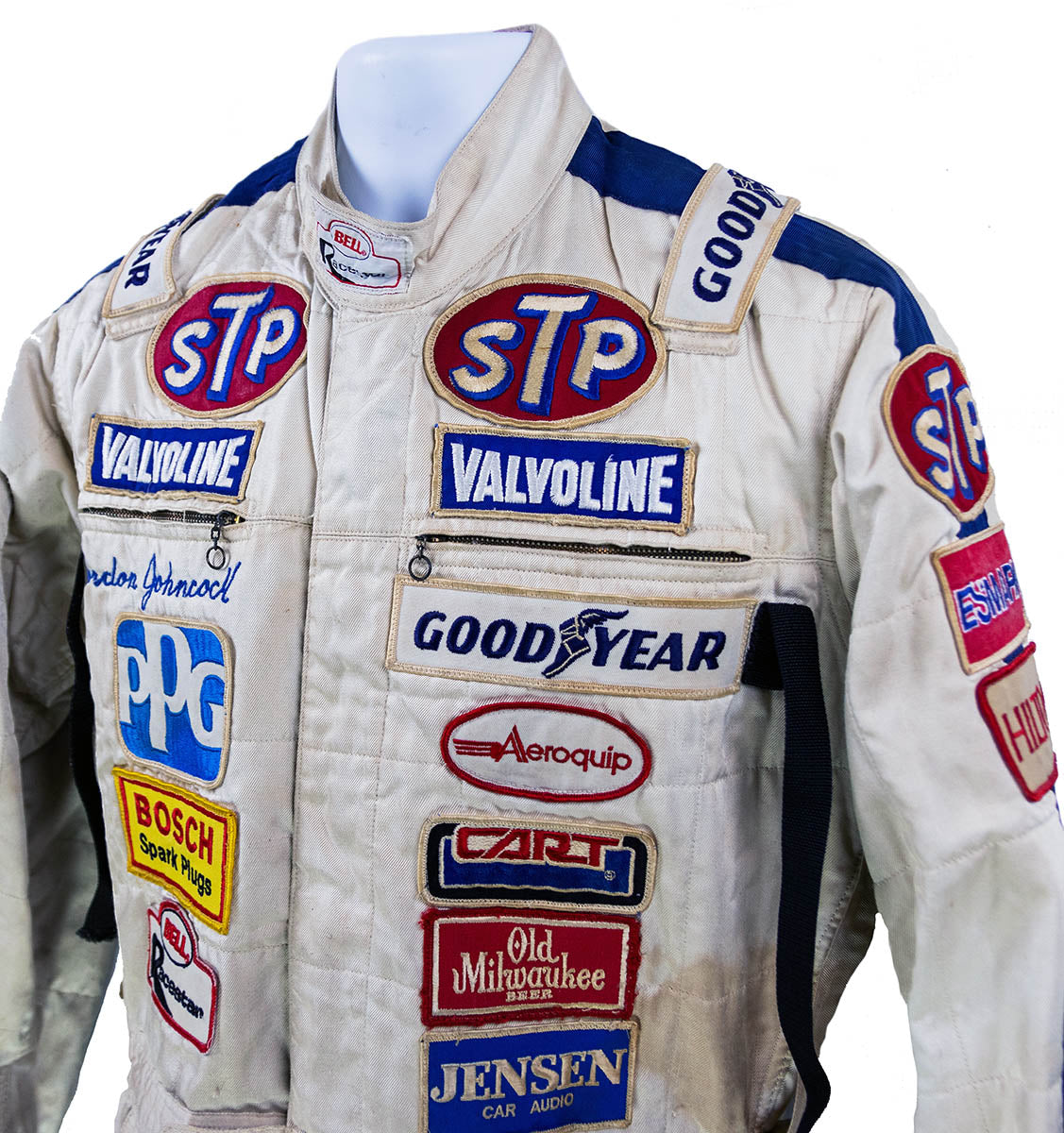 1984 Gordon Johncock Race Used Patrick Racing STP CART IndyCar Suit