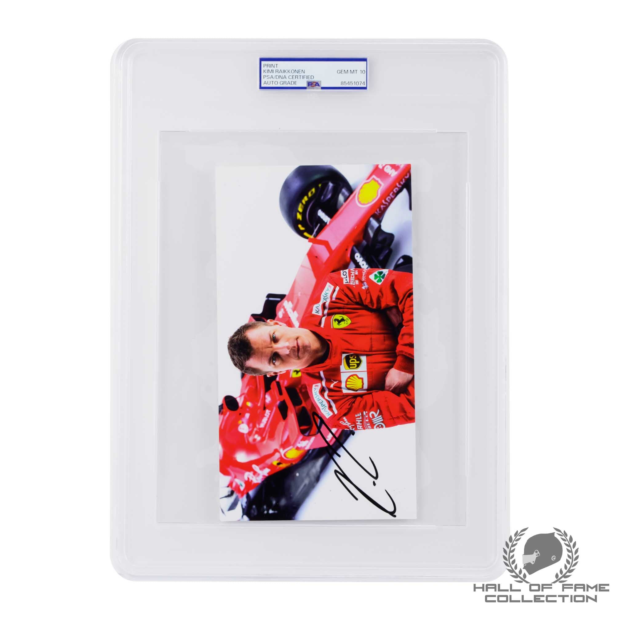 Kimi Raikkonen Signed Scuderia Ferrari PSA Authenticated F1 Driver Card