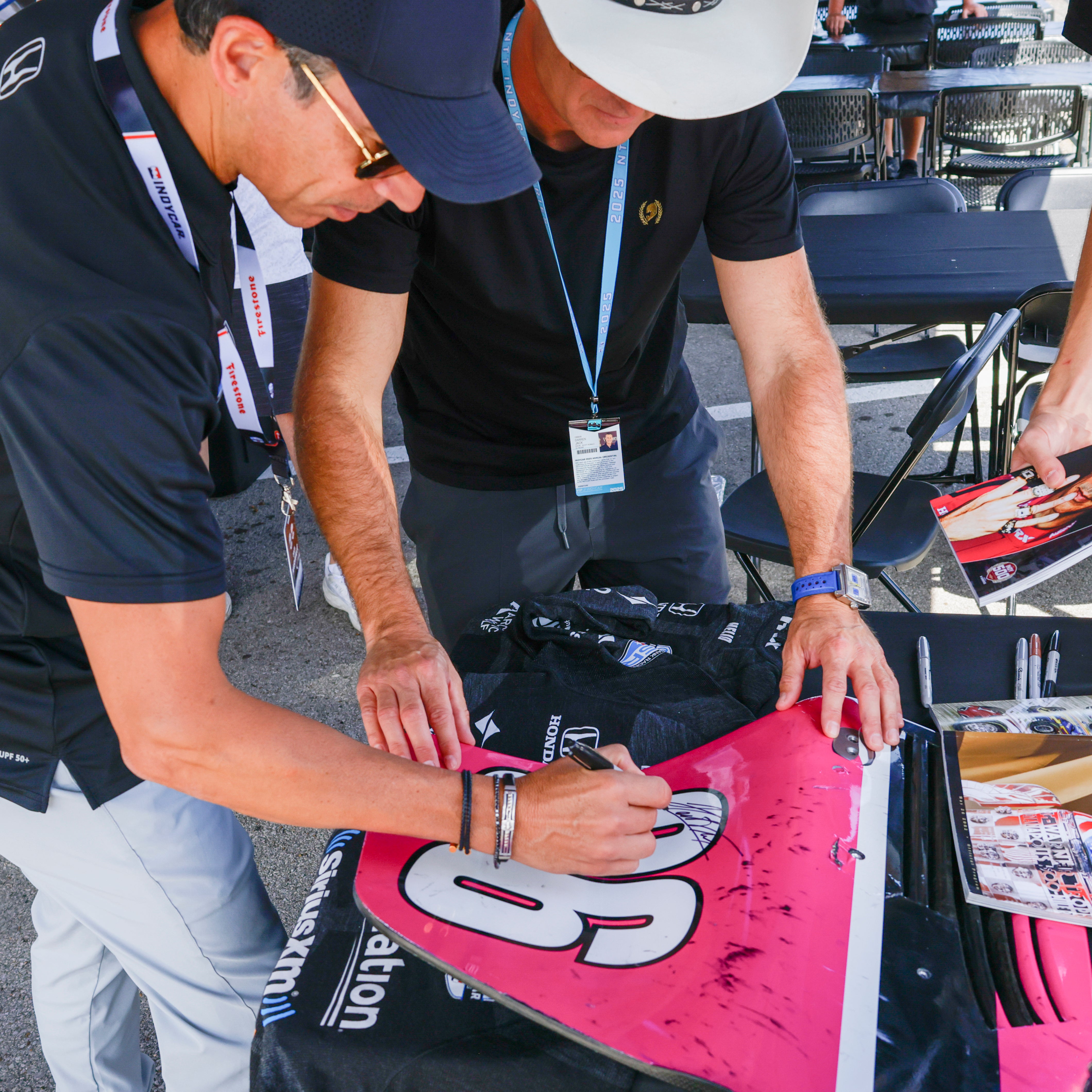 2022 Helio Castroneves Used Meyer Shank Racing IndyCar Rear End Plate